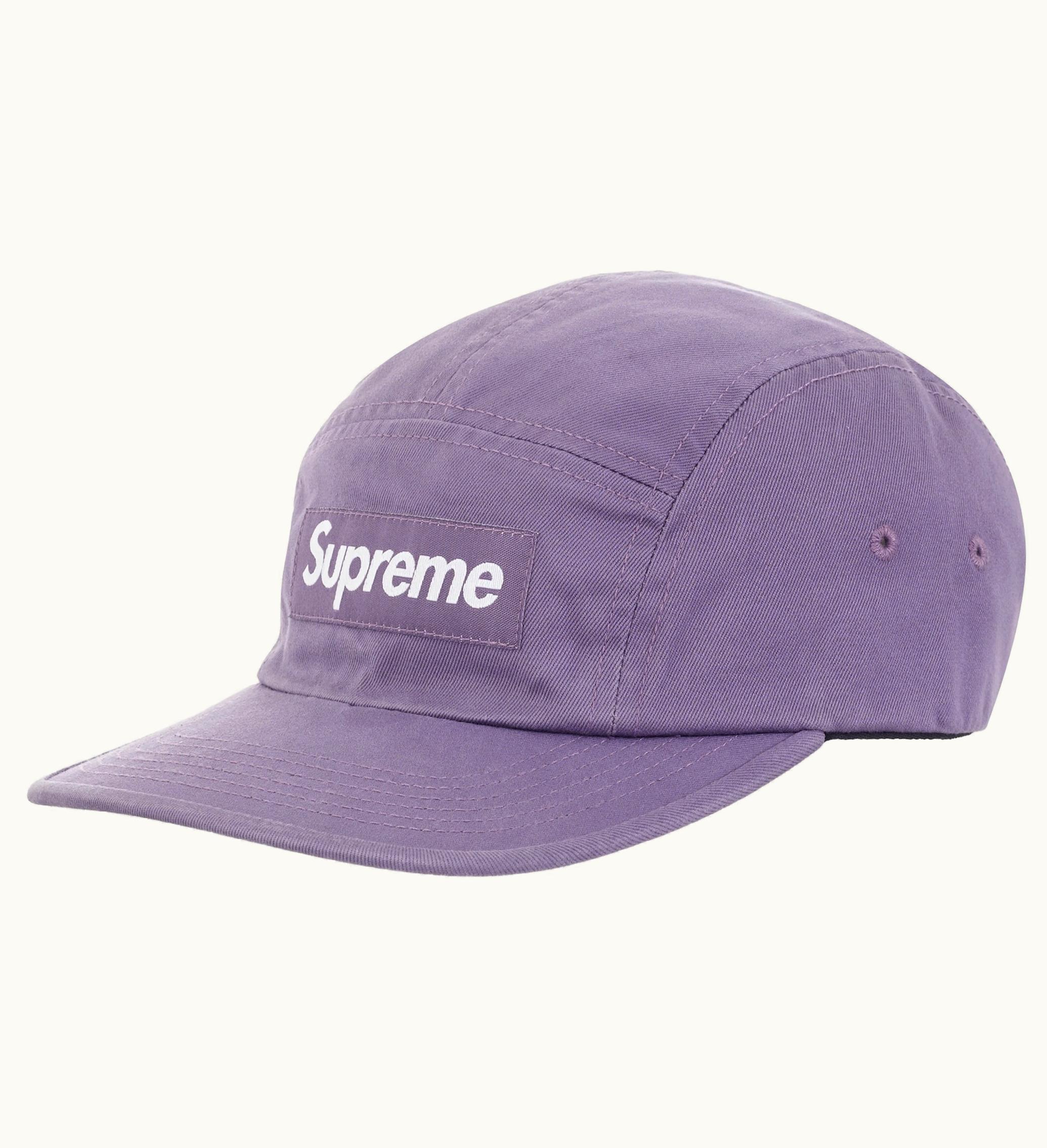Supreme Supreme Washed Chino Twill Camp Cap FW23 Dusty Purple