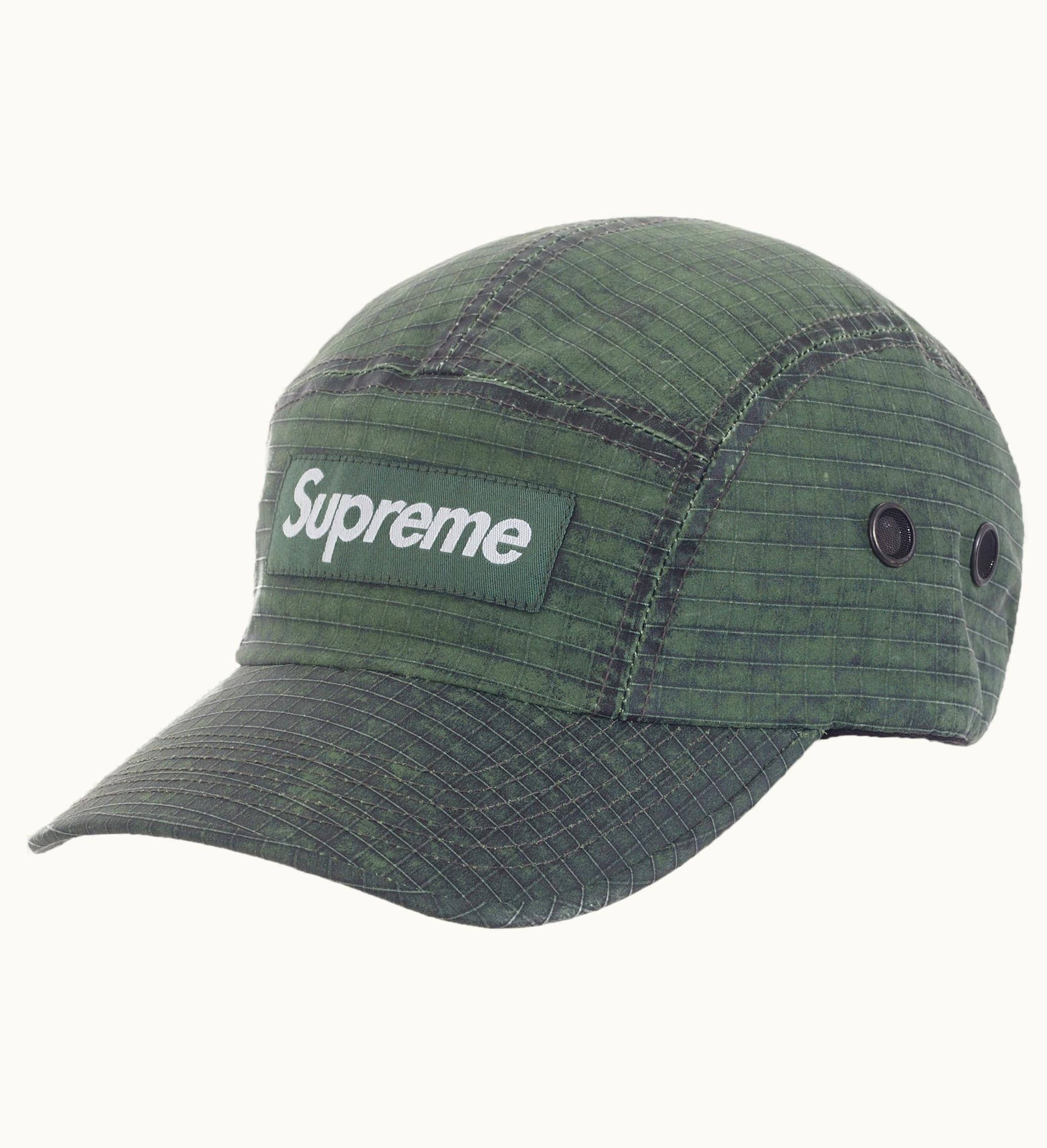 Supreme Supreme Distressed Ripstop Camp Cap Green