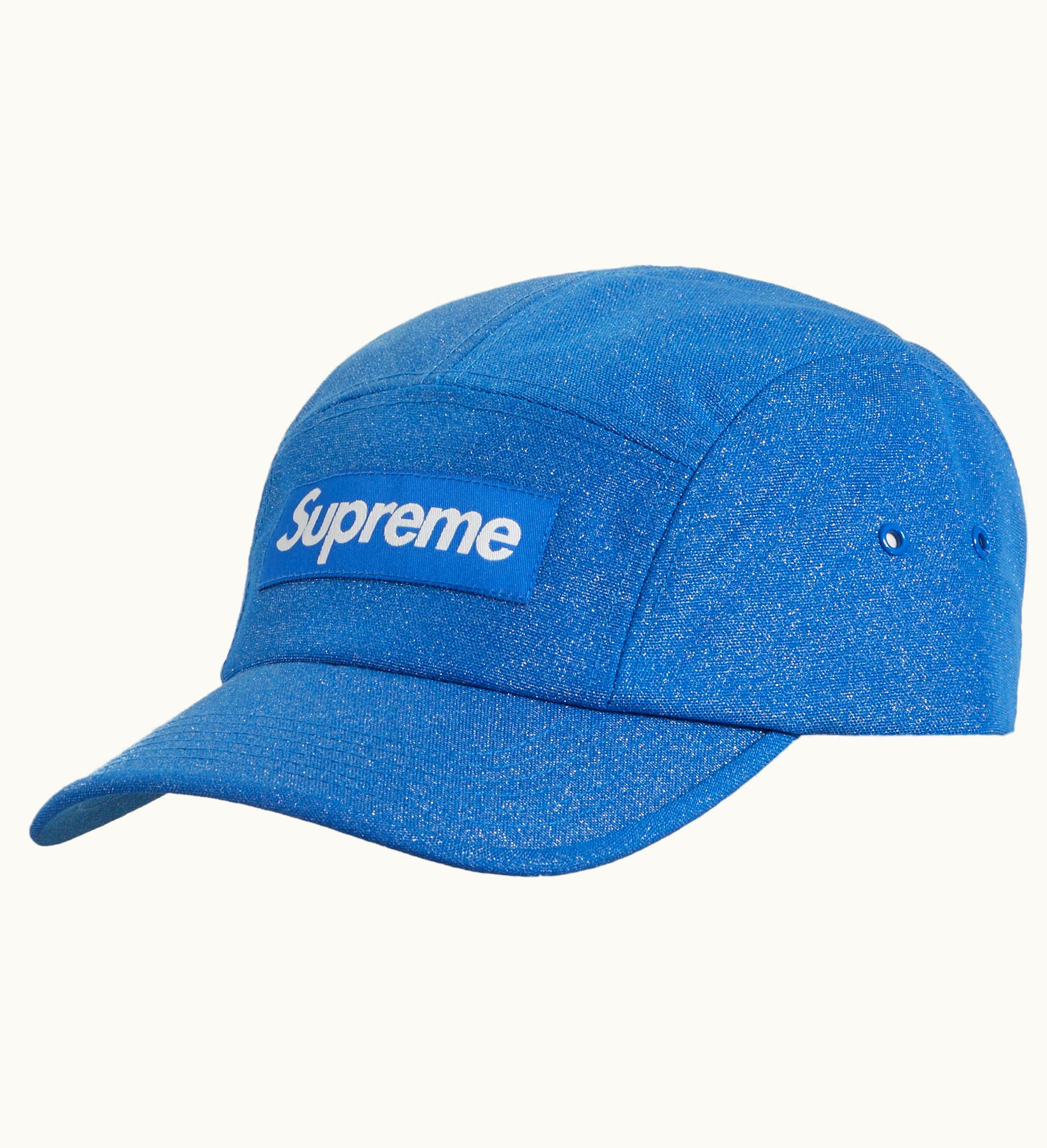 Supreme Supreme Glitter Cordura Camp Cap Light Royal