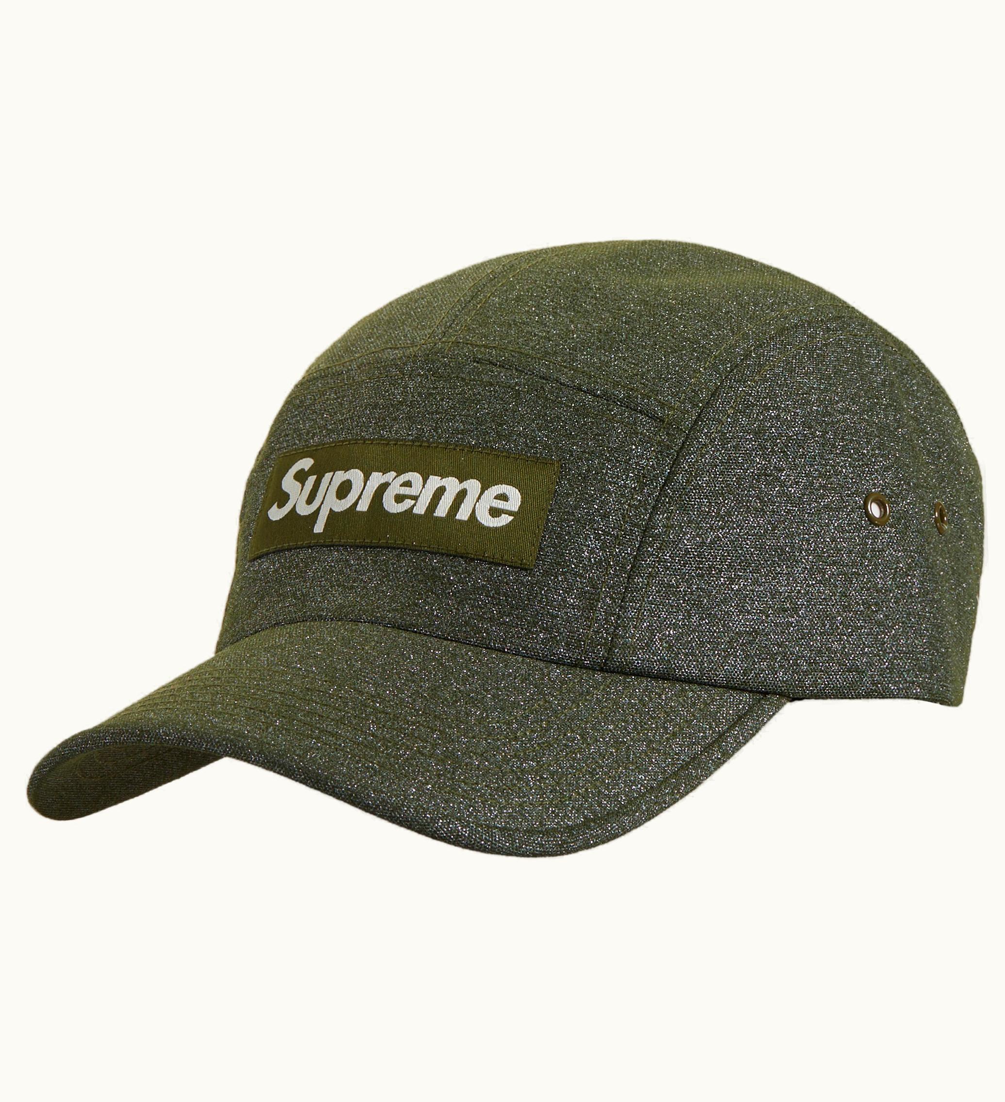 Supreme Supreme Glitter Cordura Camp Cap Olive