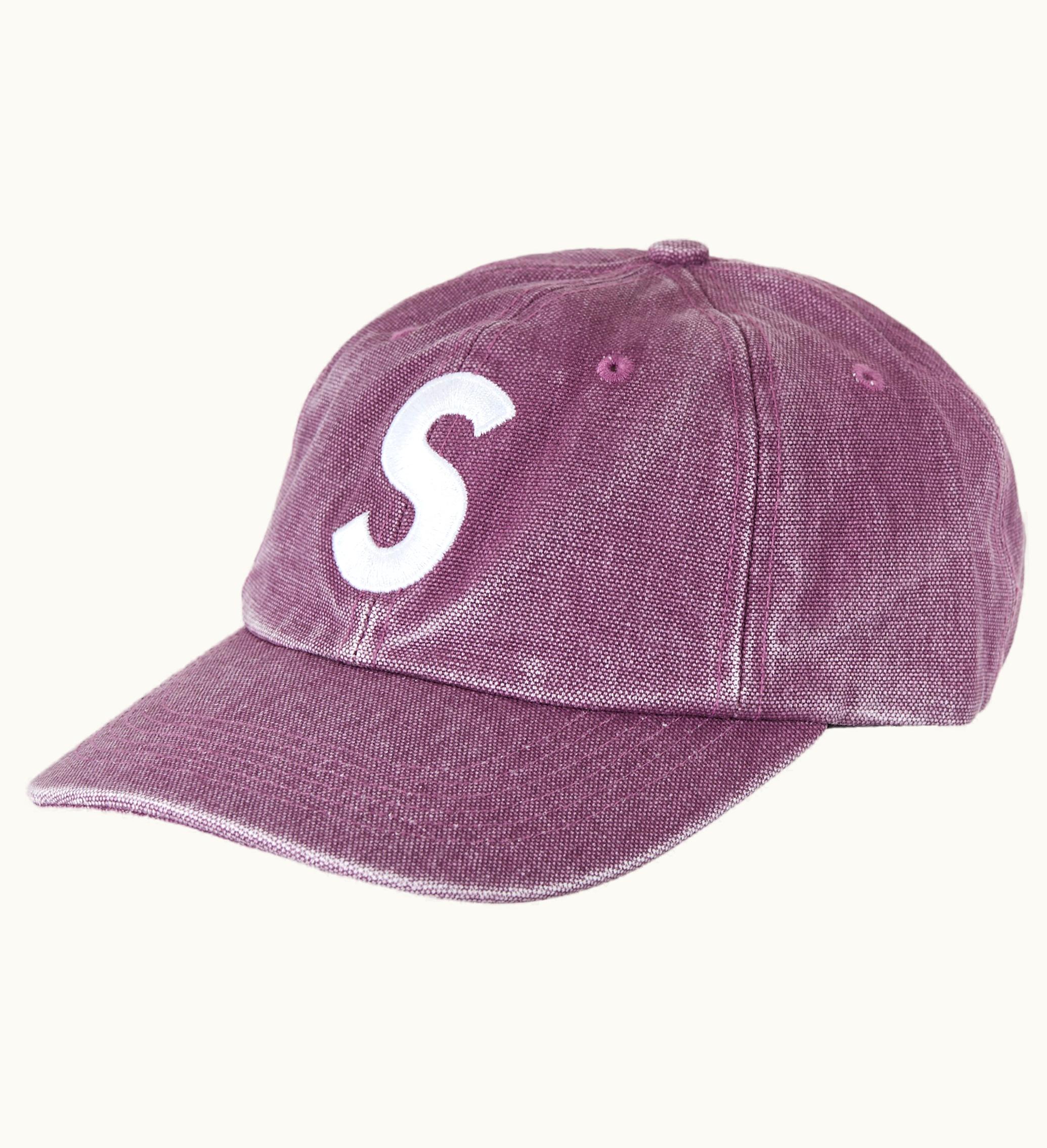 Supreme Supreme Pigment Canvas S Logo 6 Panel Plum
