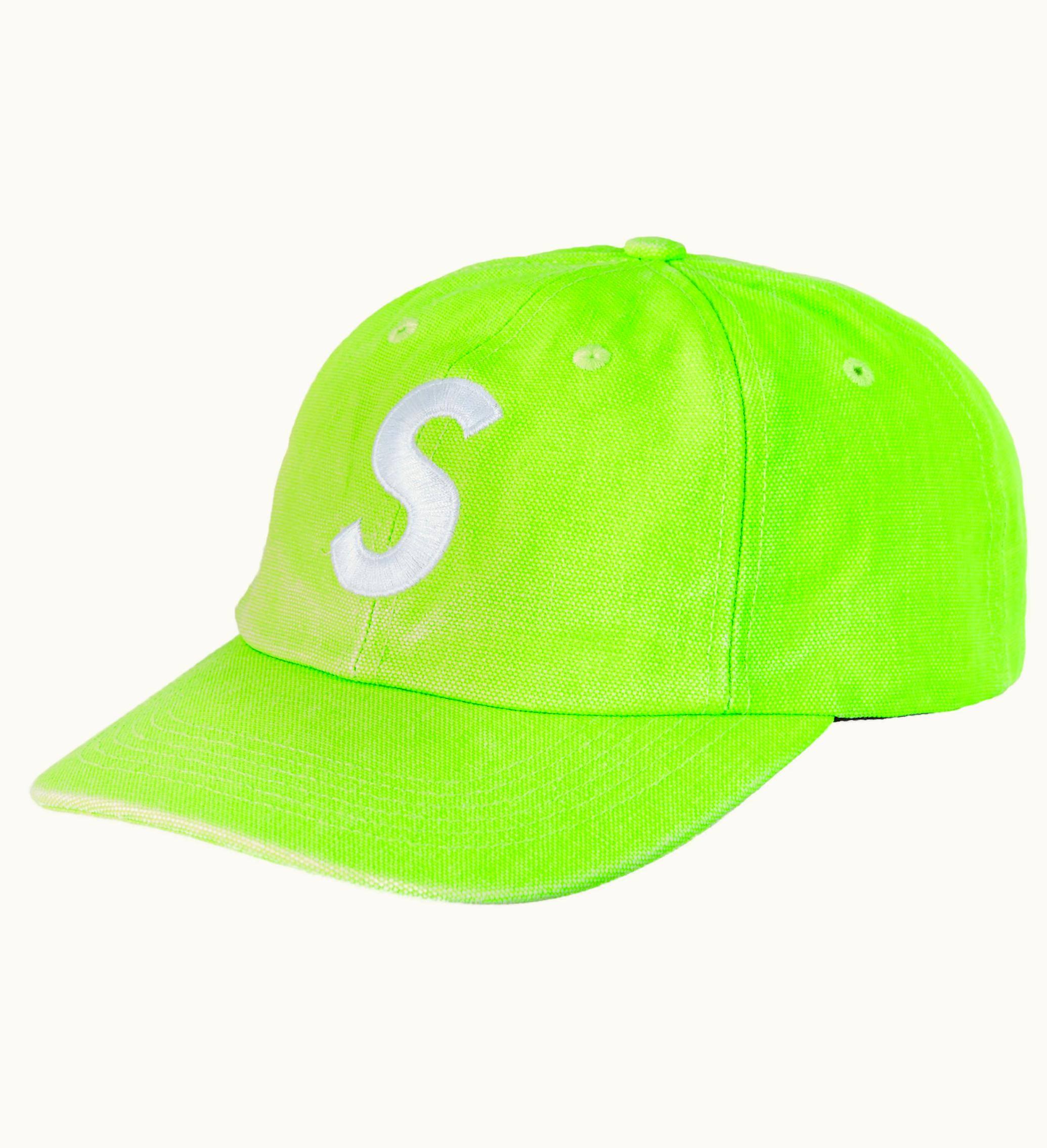 Supreme Supreme Pigment Canvas S Logo 6 Panel Lime
