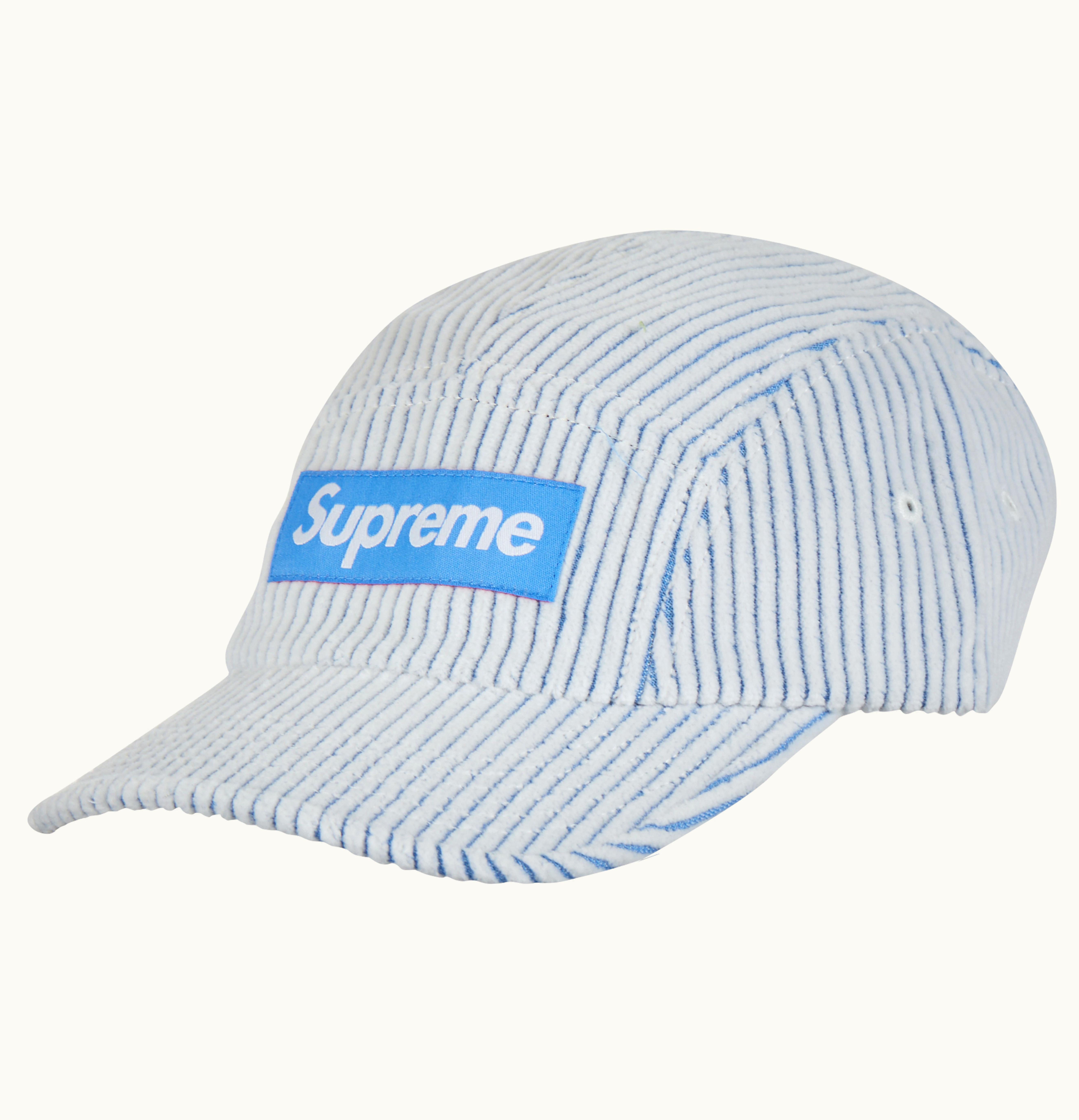 Supreme Supreme 2 Tone Corduroy Camp Cap White