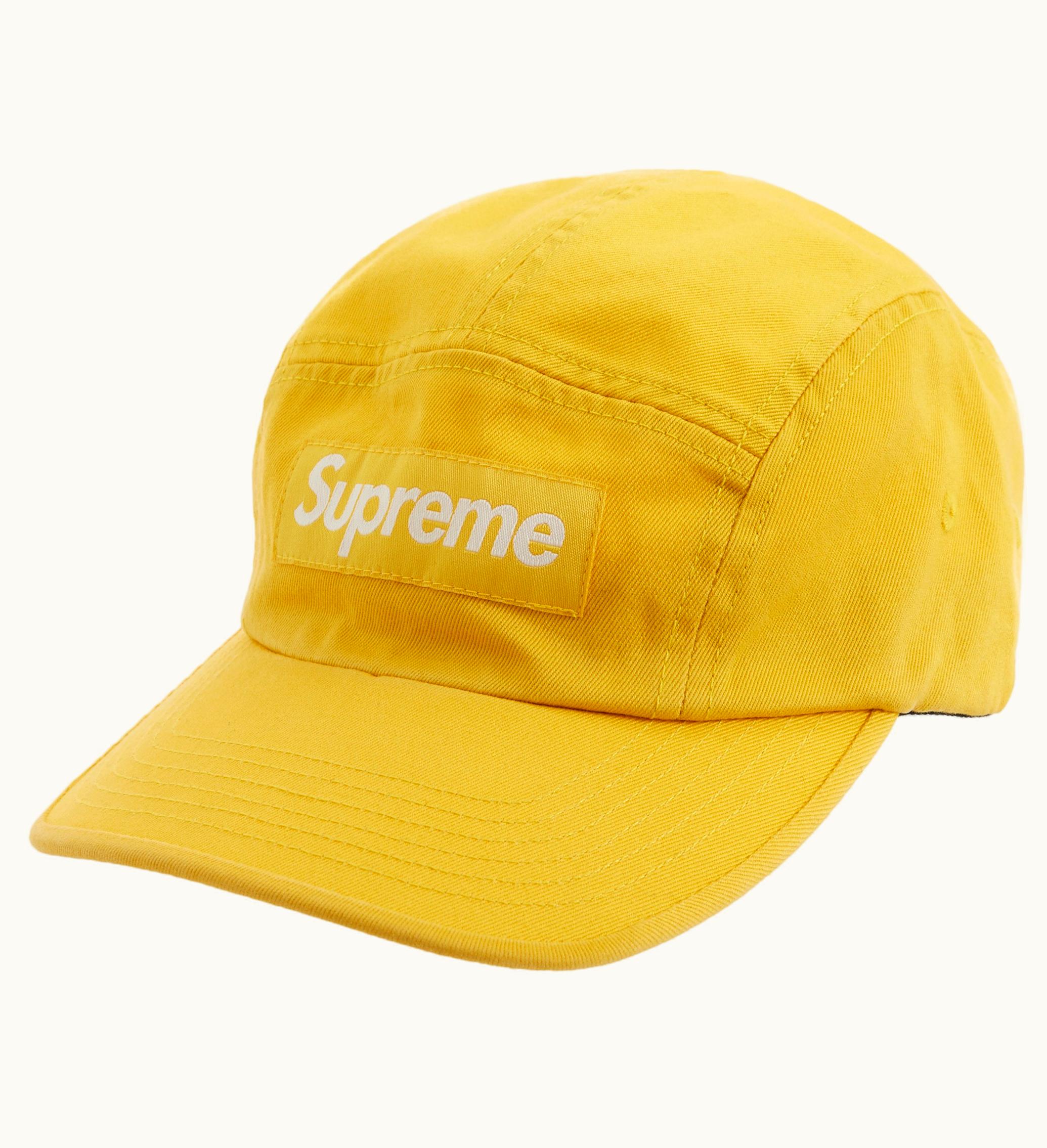 Supreme Supreme Washed Chino Twill Camp Cap SS23 Yellow
