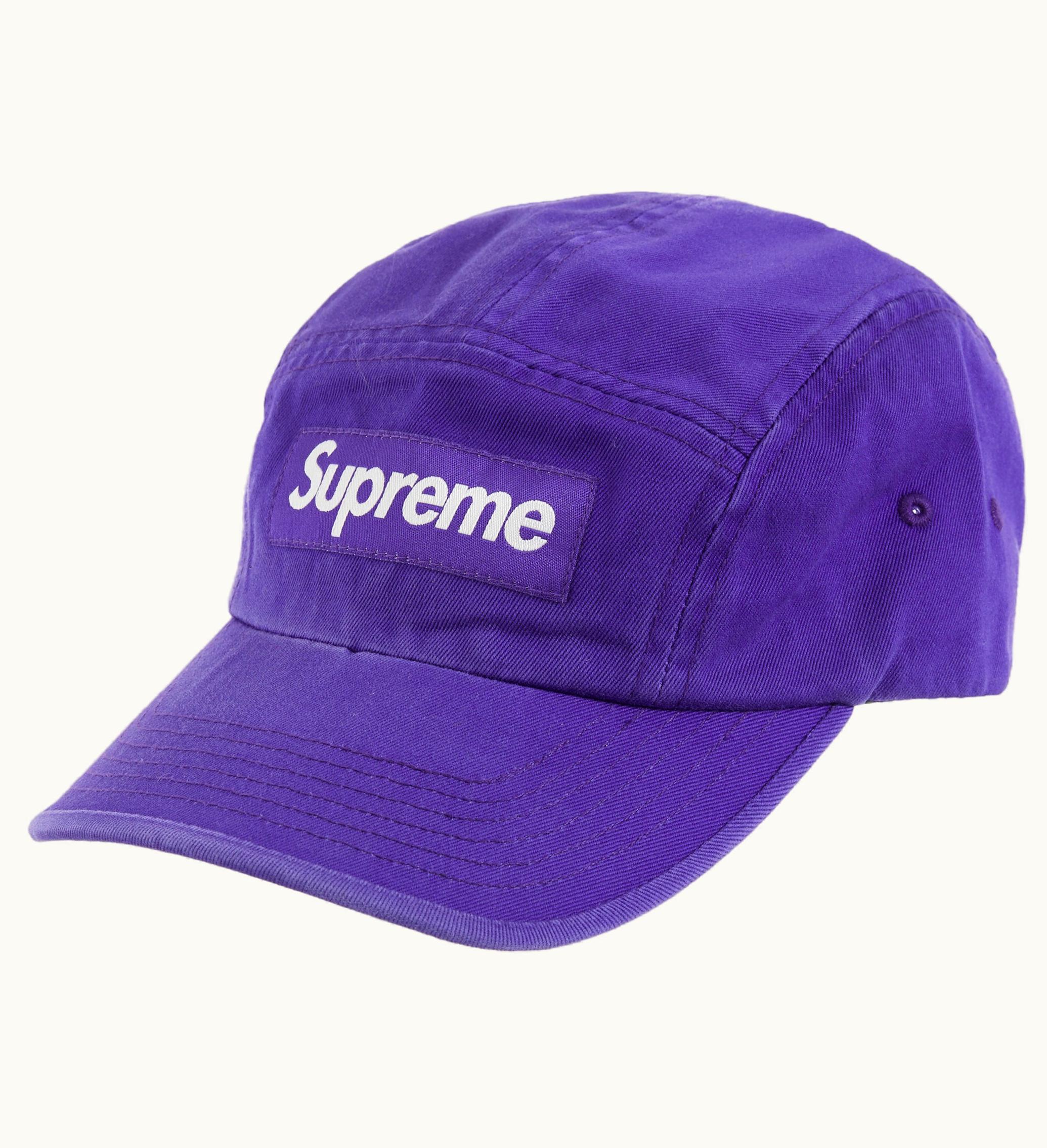 Supreme Supreme Washed Chino Twill Camp Cap SS23 Purple