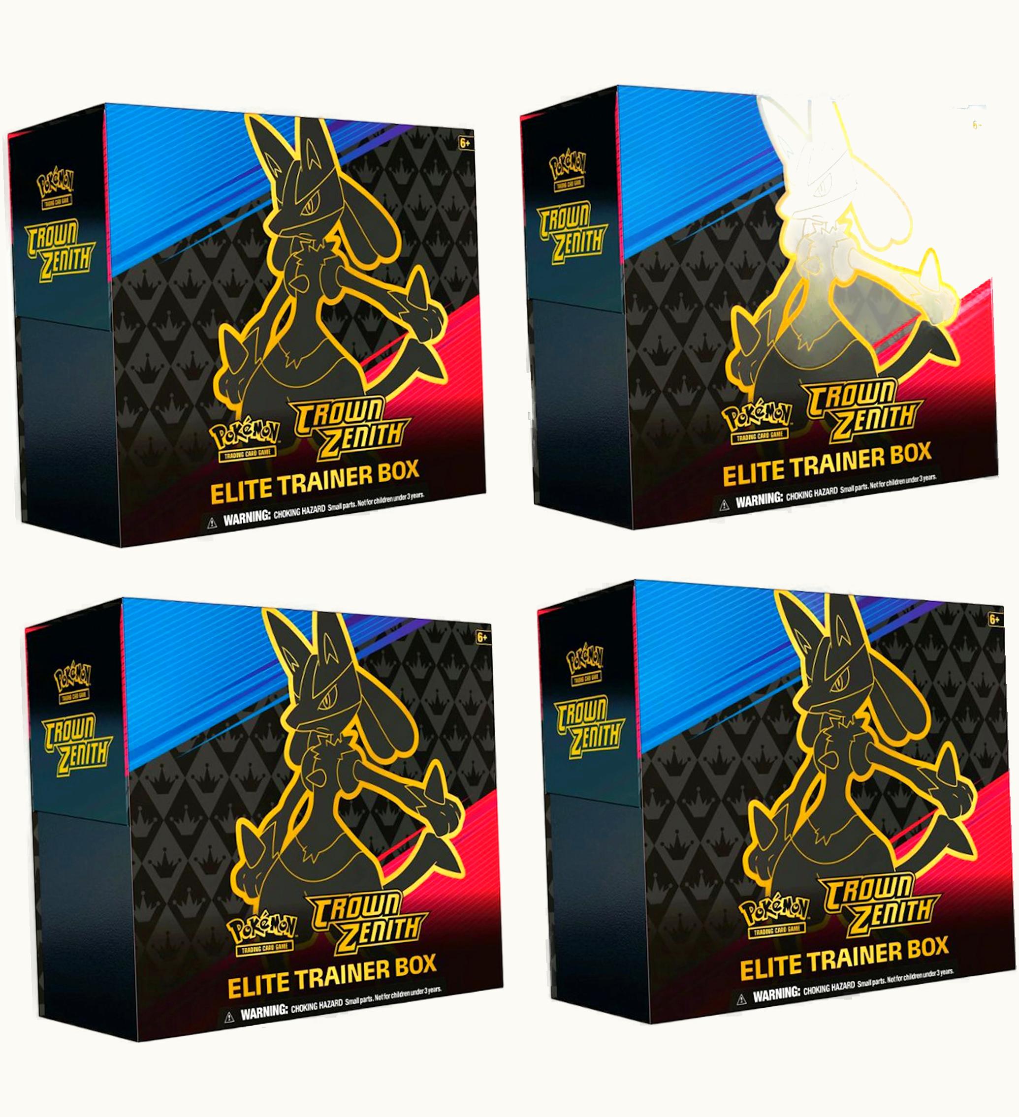 Pokemon Pokemon TCG Sword Shield Crown Zenith Elite Trainer Box 4x Lot