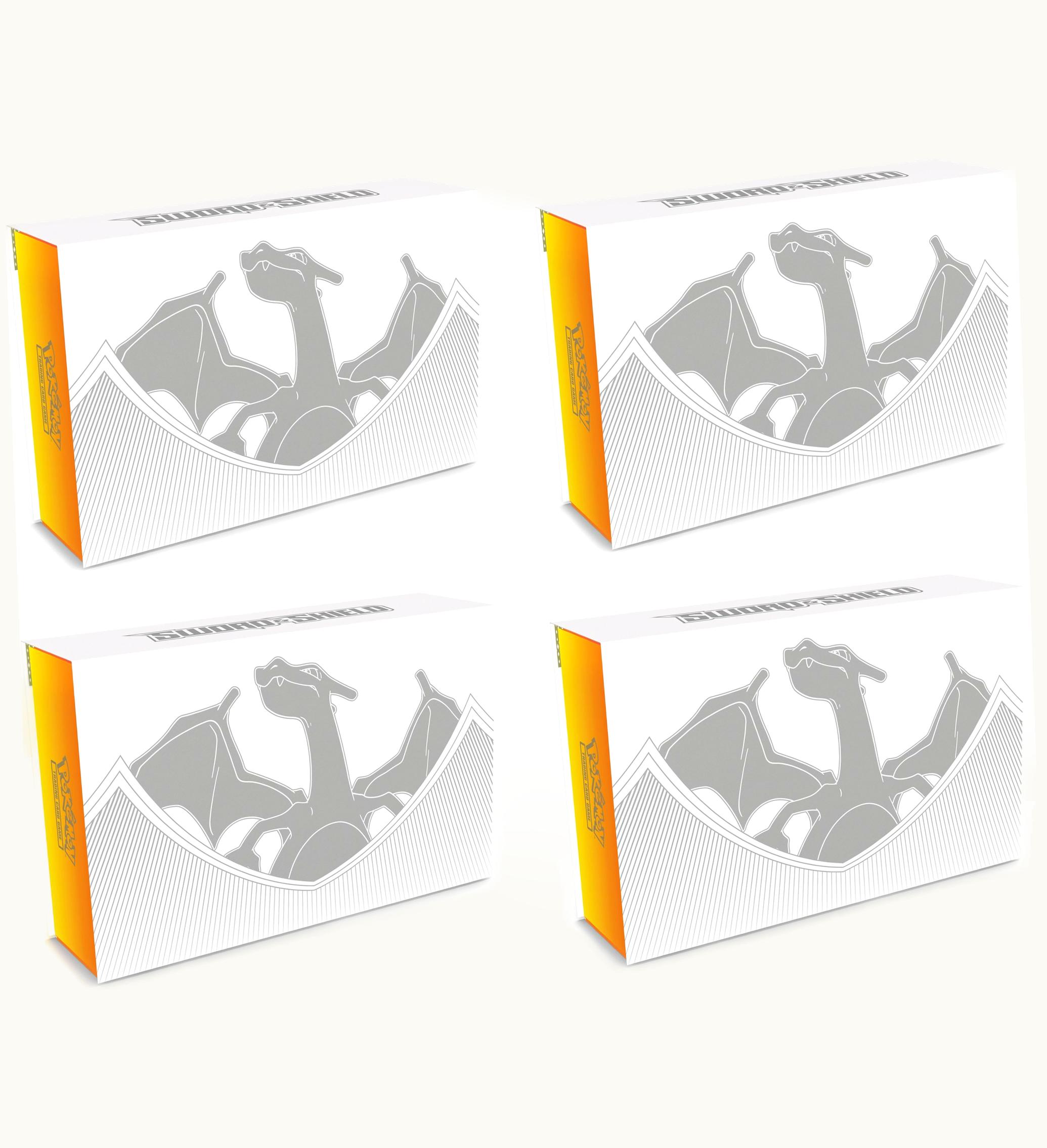 Pokemon Pokemon TCG Sword Shield Charizard Ultra Premium Collection Box 4x Lot