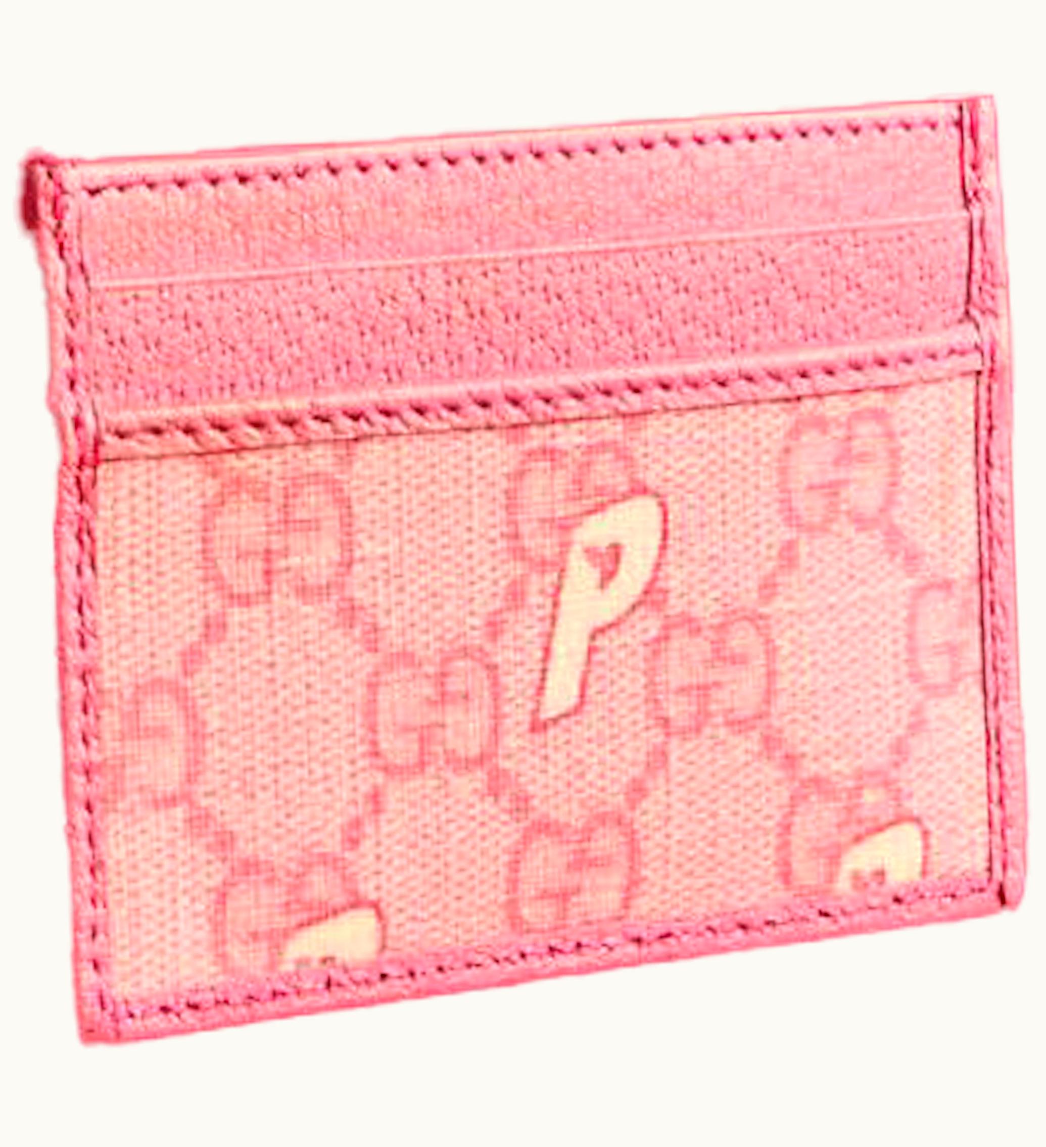 Palace Palace X Gucci GG P Supreme Card Case Pale Pink
