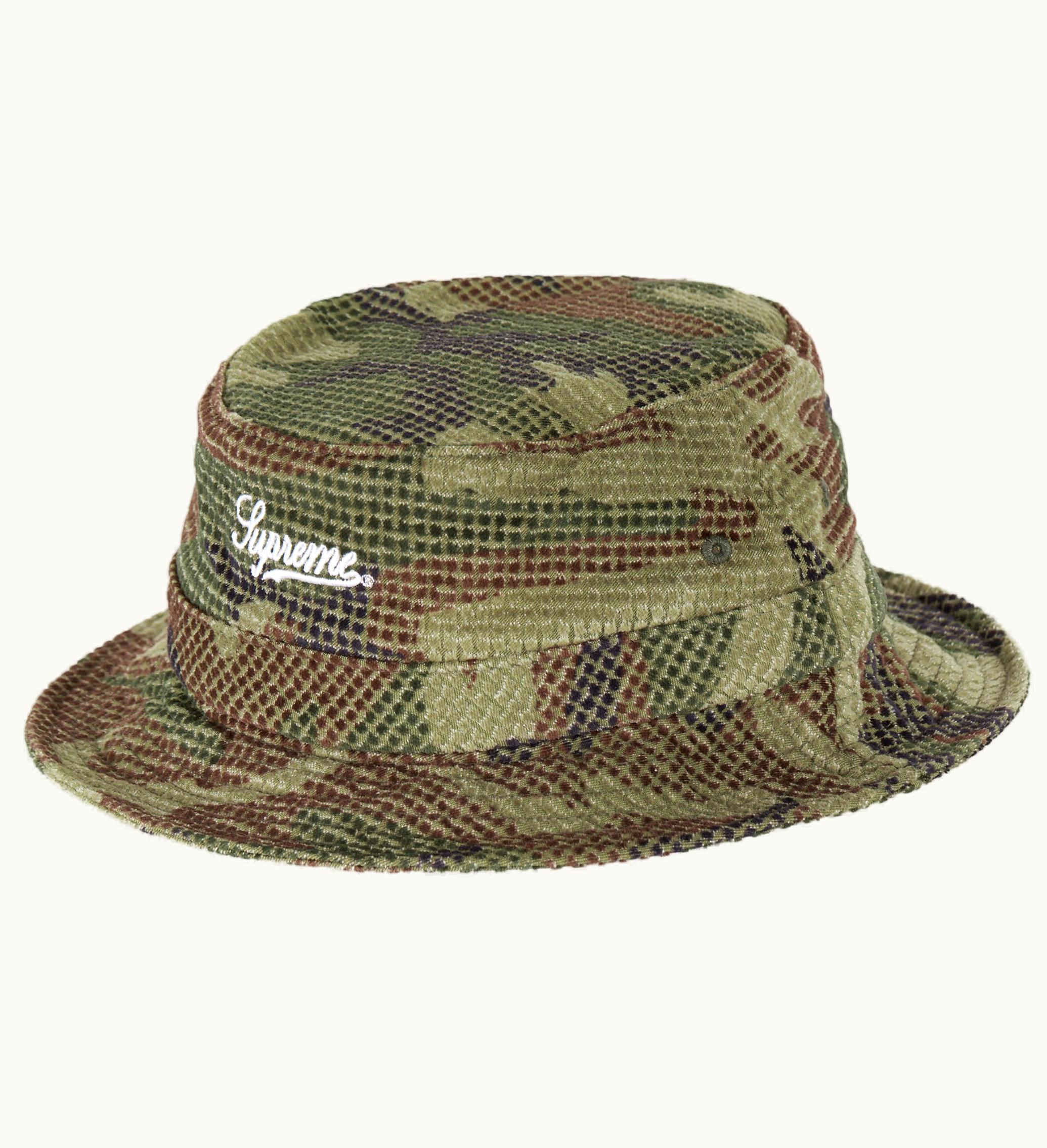 Supreme Supreme Camo Grid Velvet Crusher Woodland Camo