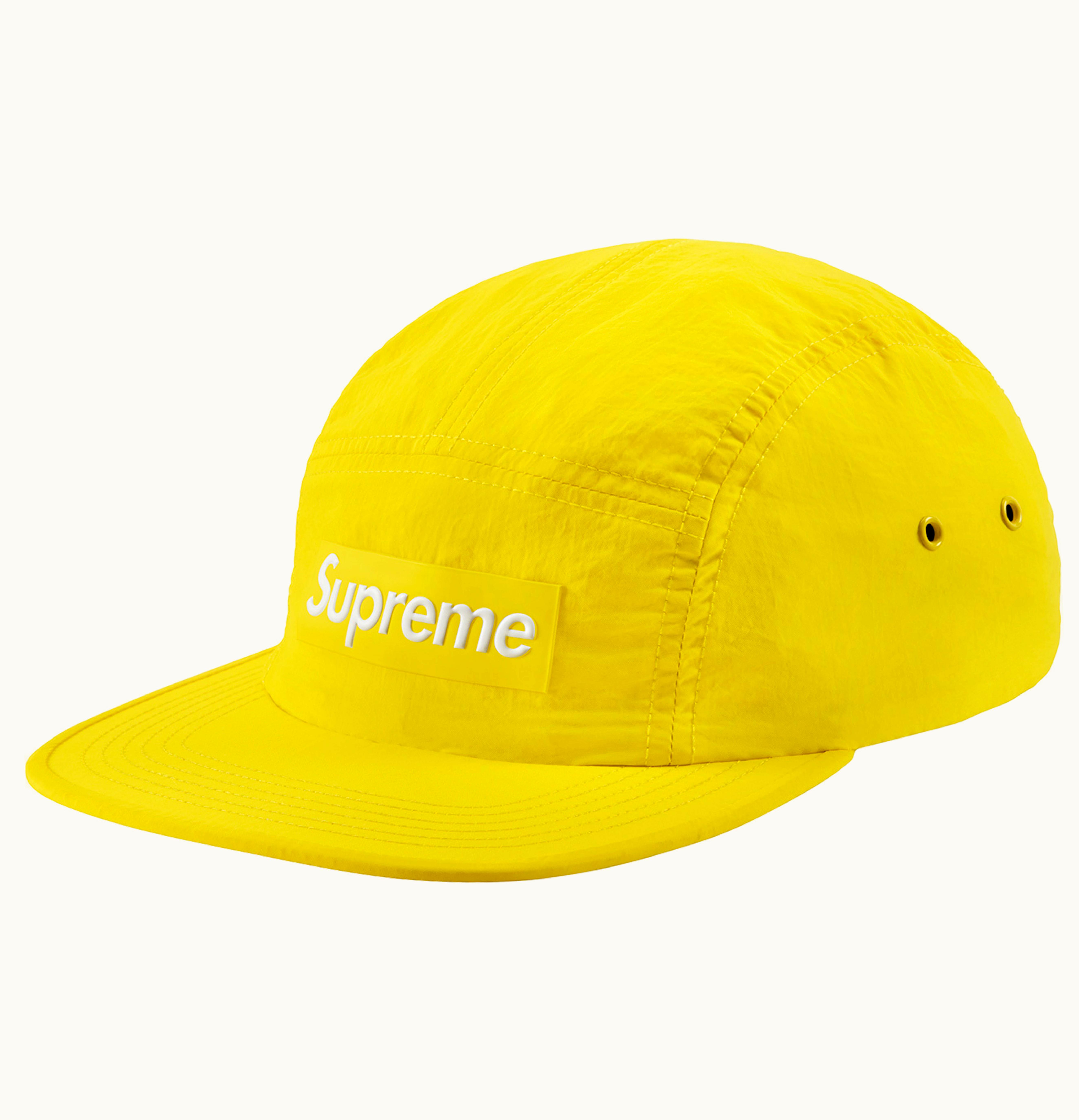 Supreme Supreme Raised Logo Patch Camp Cap Yellow Ss18