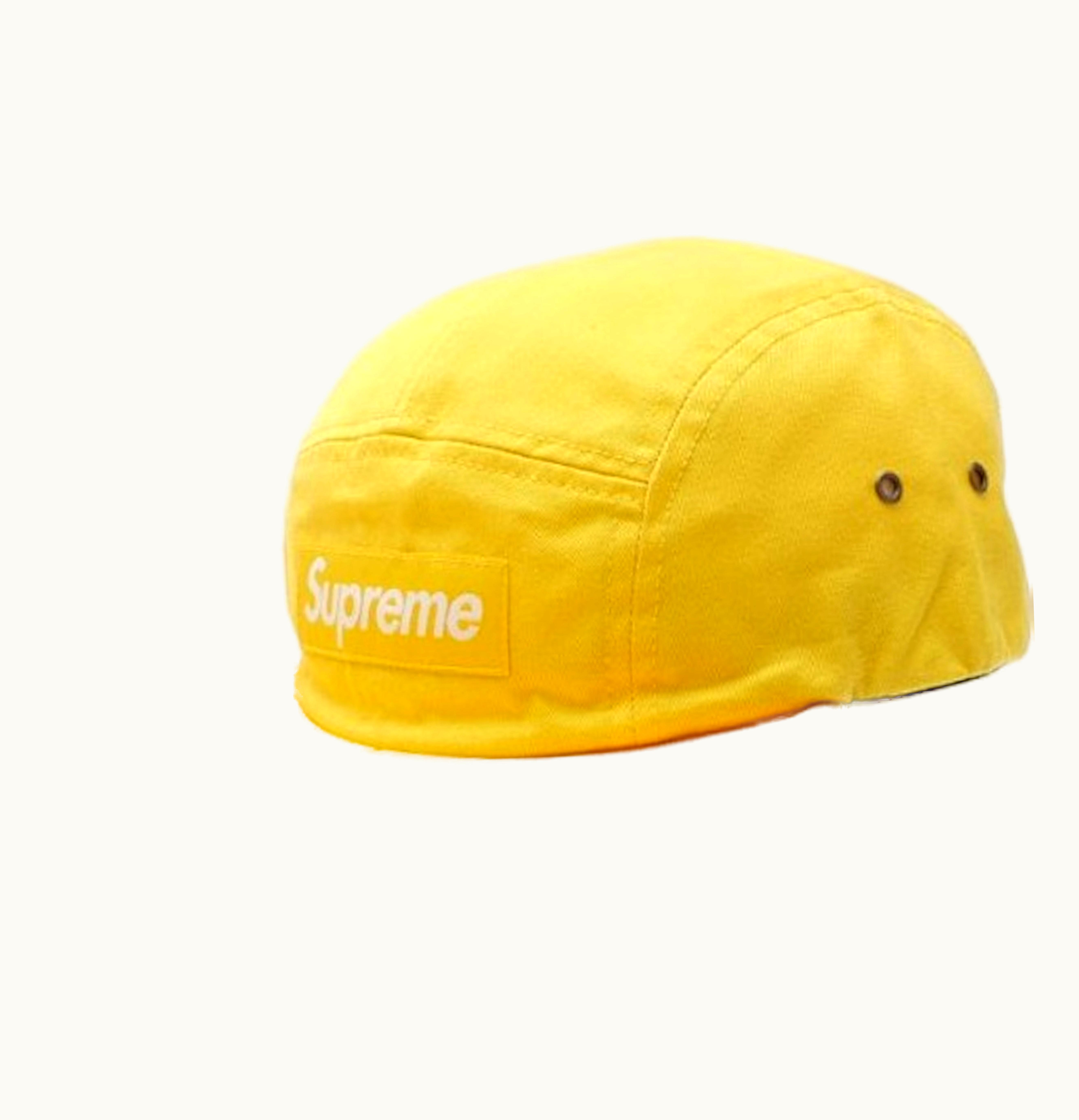 Supreme Supreme Washed Chino Twill Camp Cap Yellow