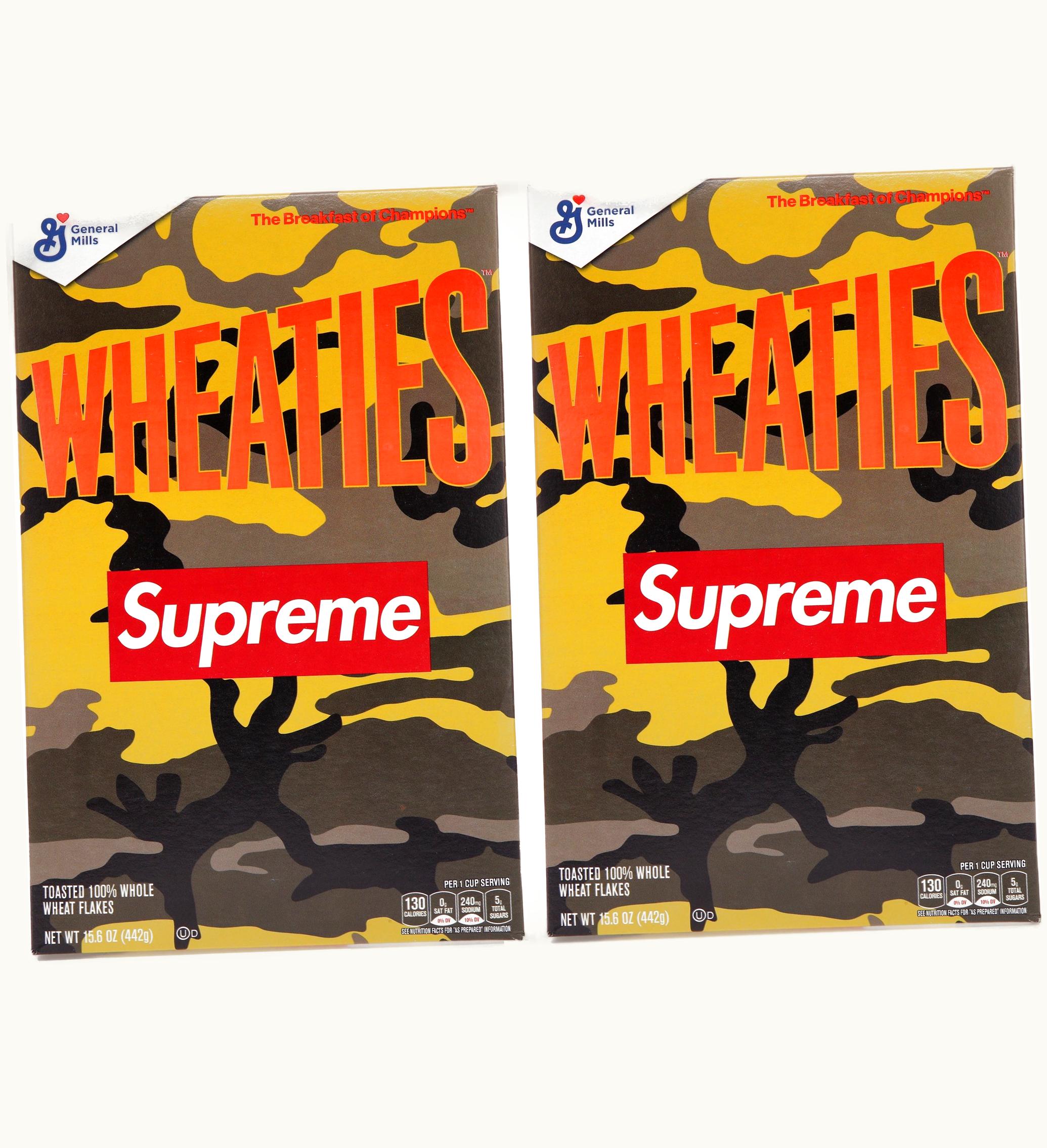 Supreme Supreme Wheaties Cereal Box Orange Camo 2x Lot Camo Not Fit For Human Consumption