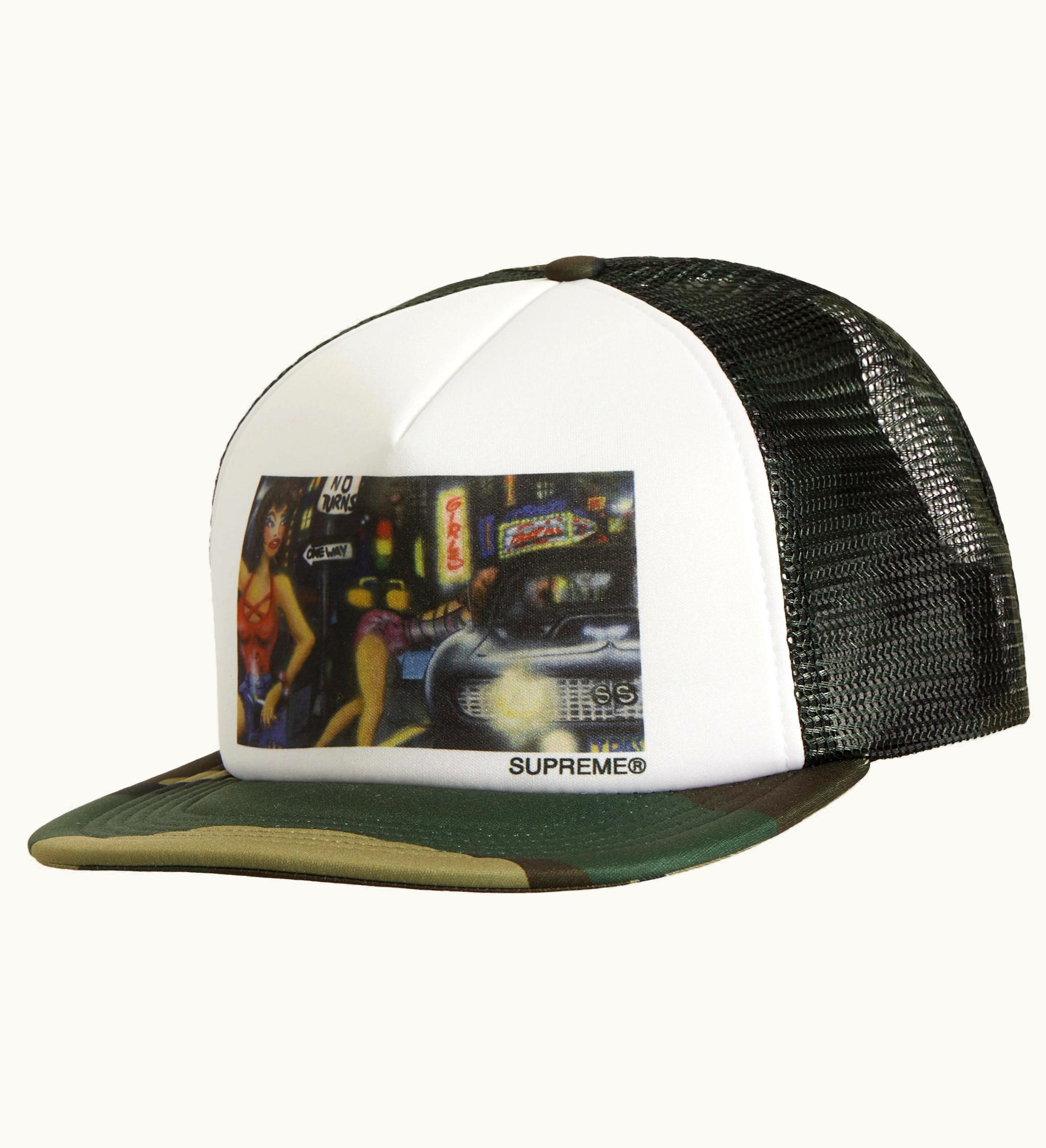 Supreme Supreme Lady Pink Mesh Back 5 Panel Woodland Camo