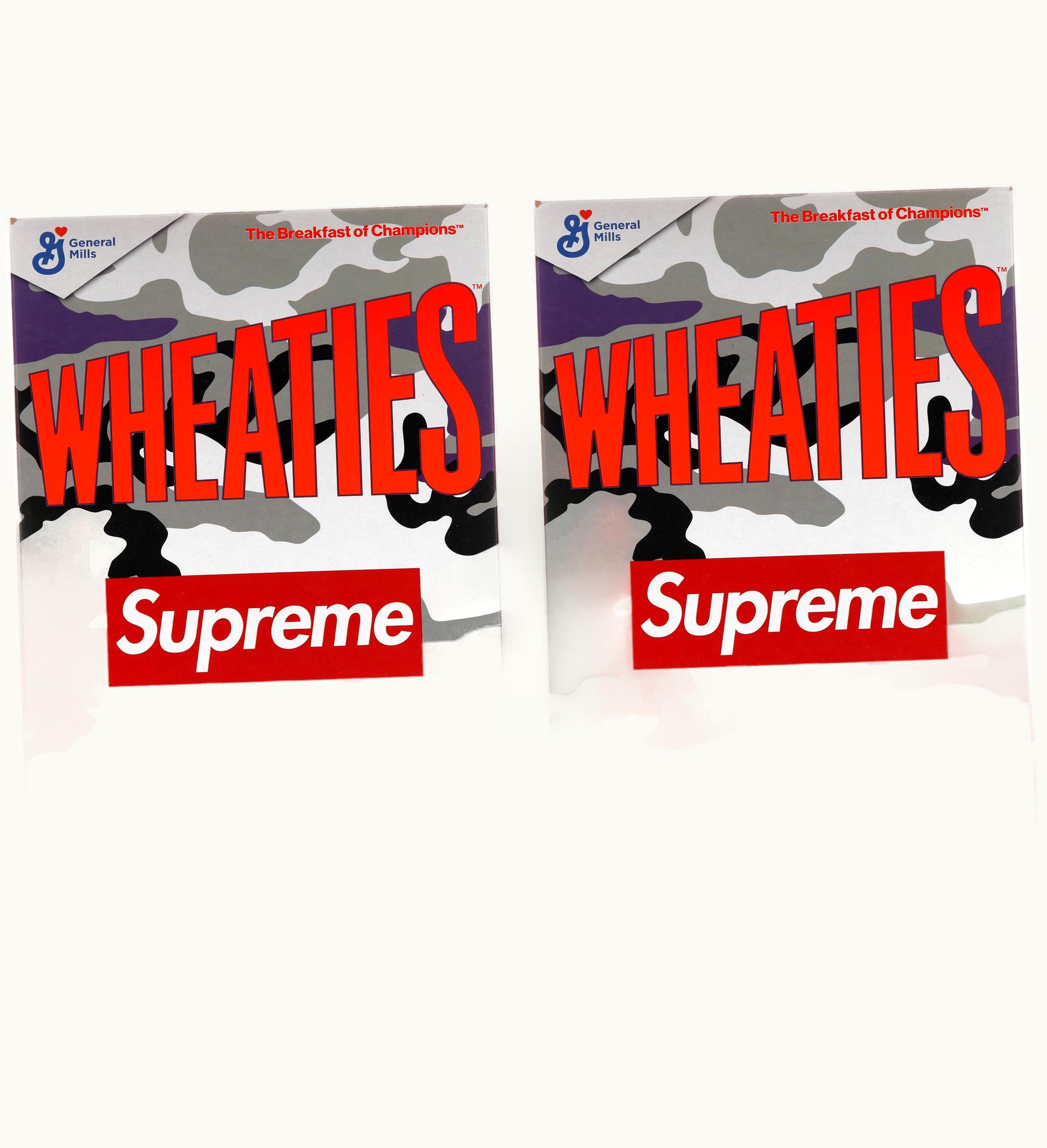 Supreme Supreme Wheaties Cereal Box Purple Camo 2x Lot Not Fit For Human Consumption