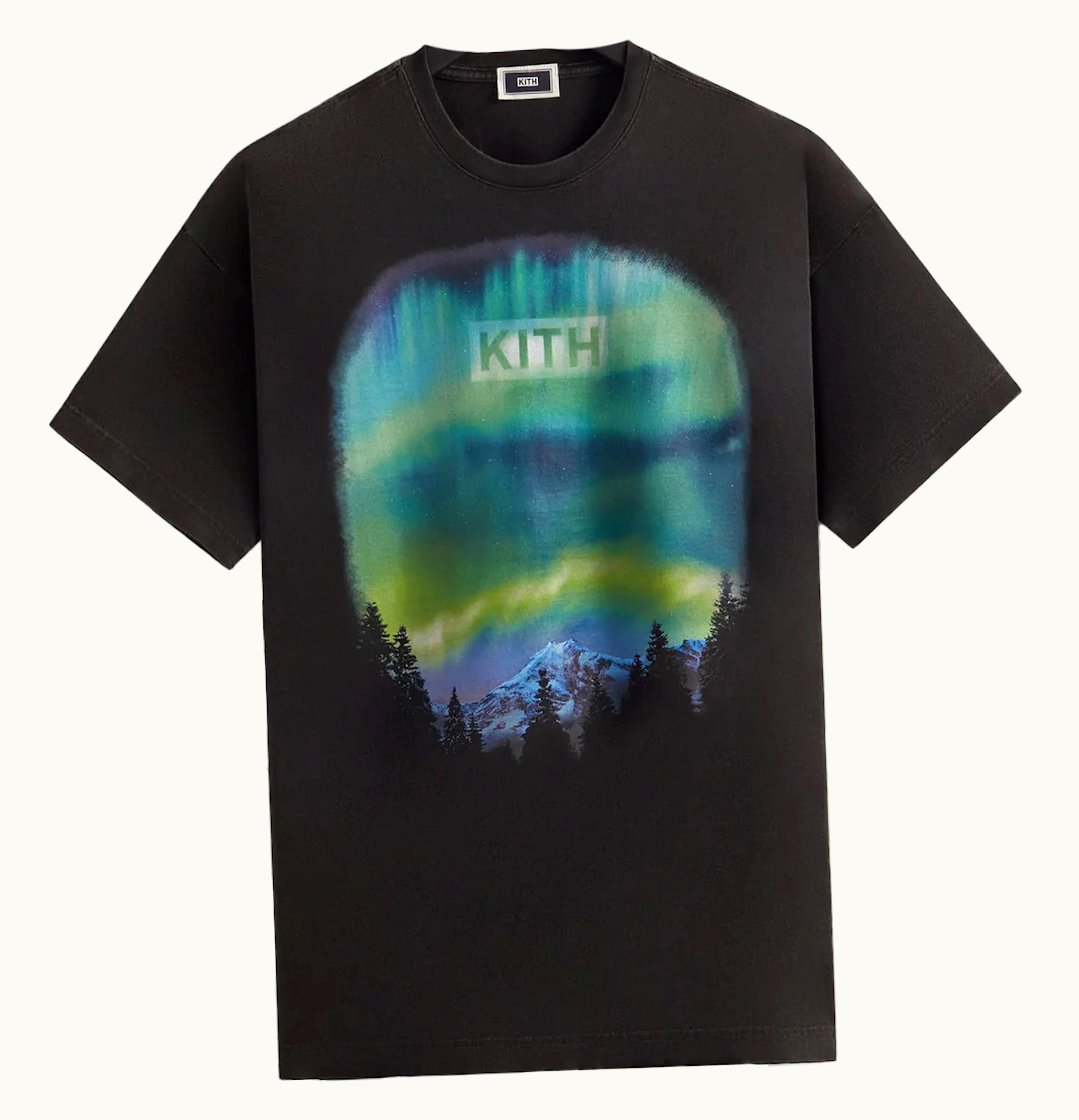Kith Kith Aurora Classic Logo Vintage Tee Black