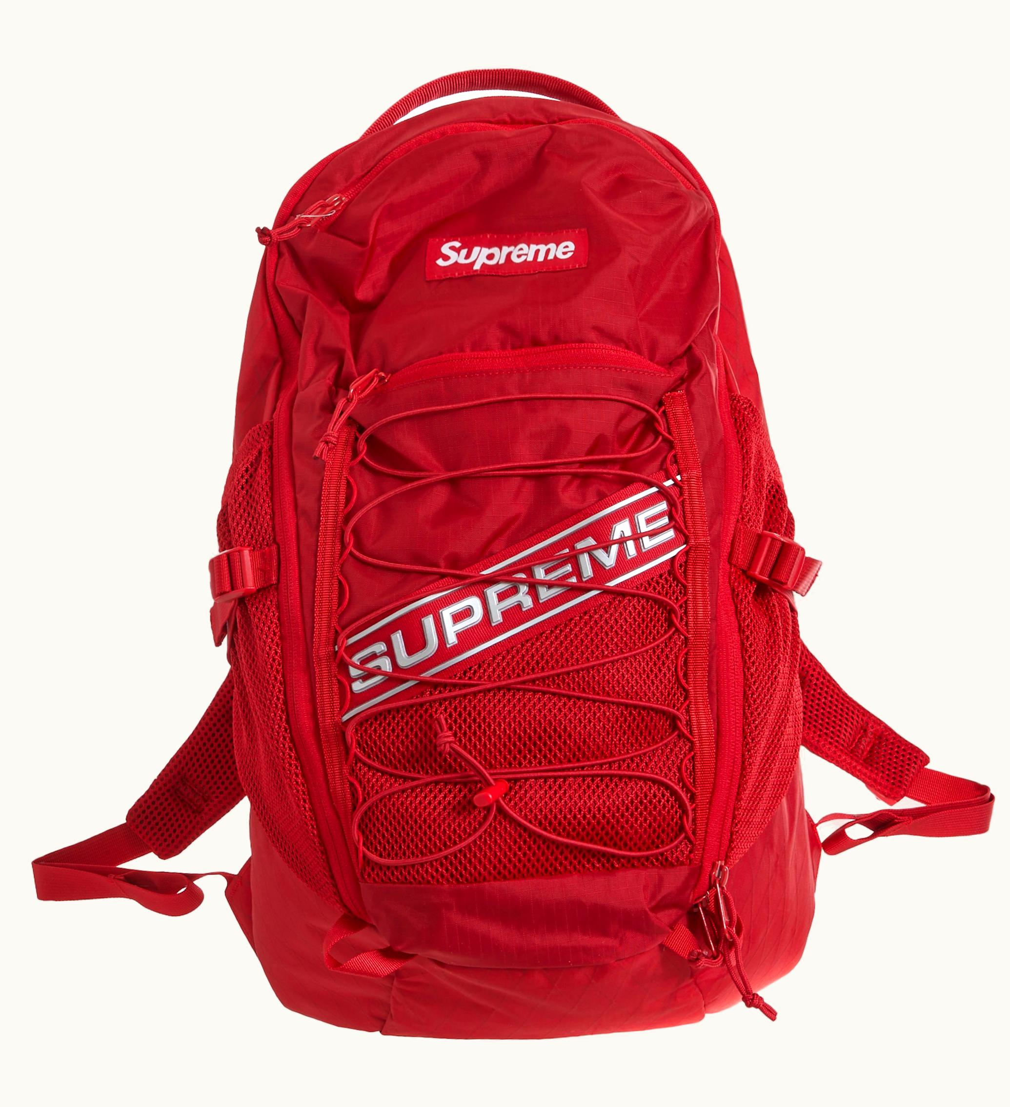 Supreme Supreme Logo Backpack Red
