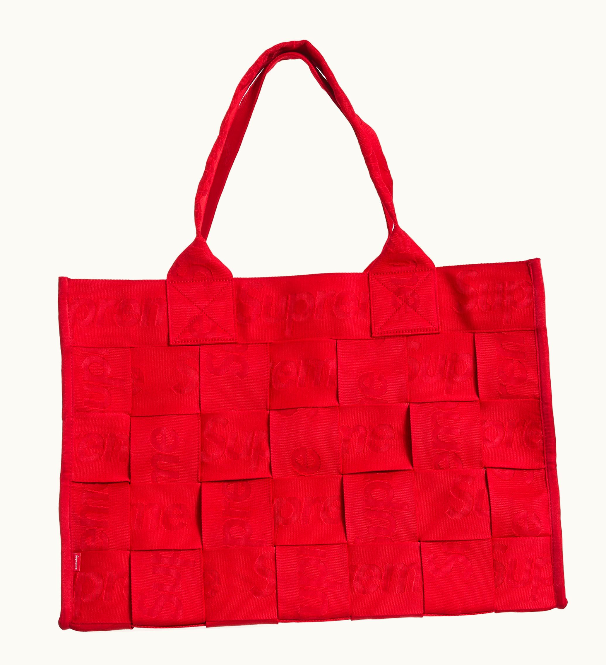 Supreme Supreme Woven Large Tote Bag Red