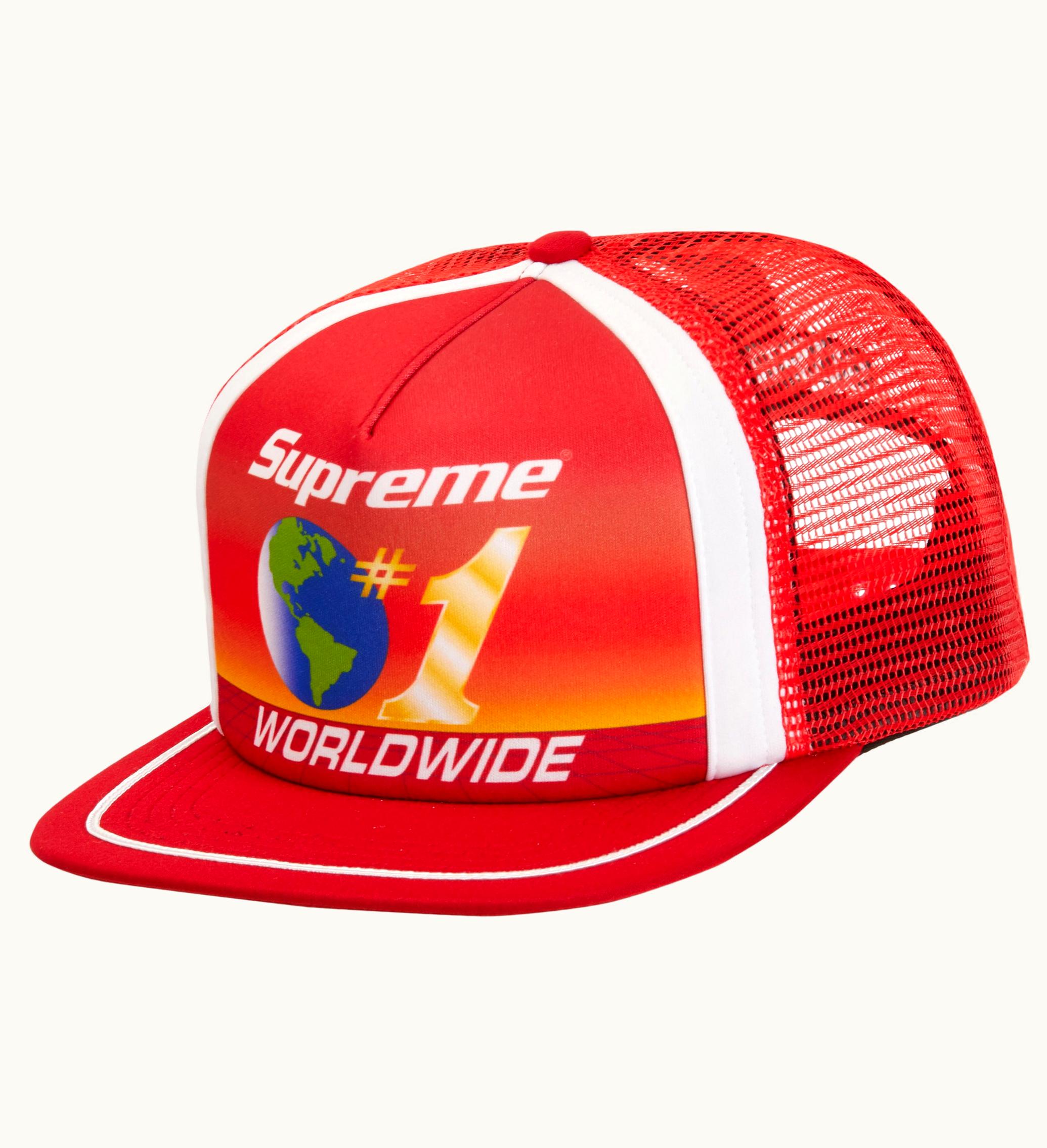 Supreme Supreme Worldwide Mesh Back 5 Panel Red