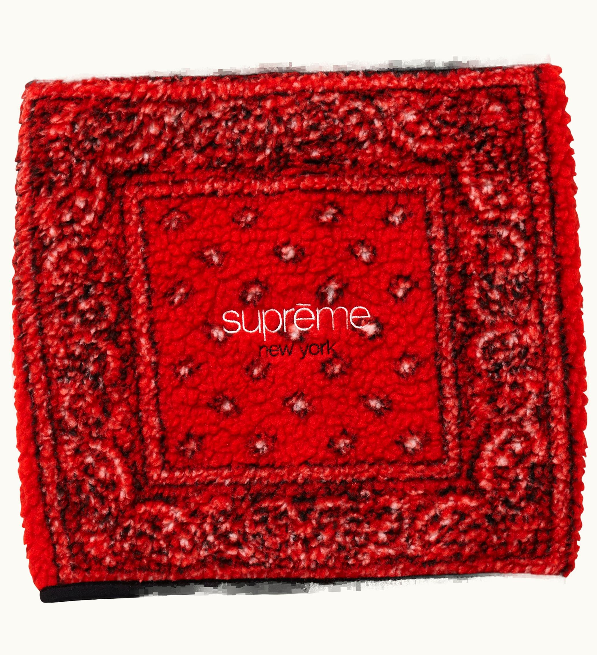 Supreme Supreme Bandana Fleece Neck Gaiter Red