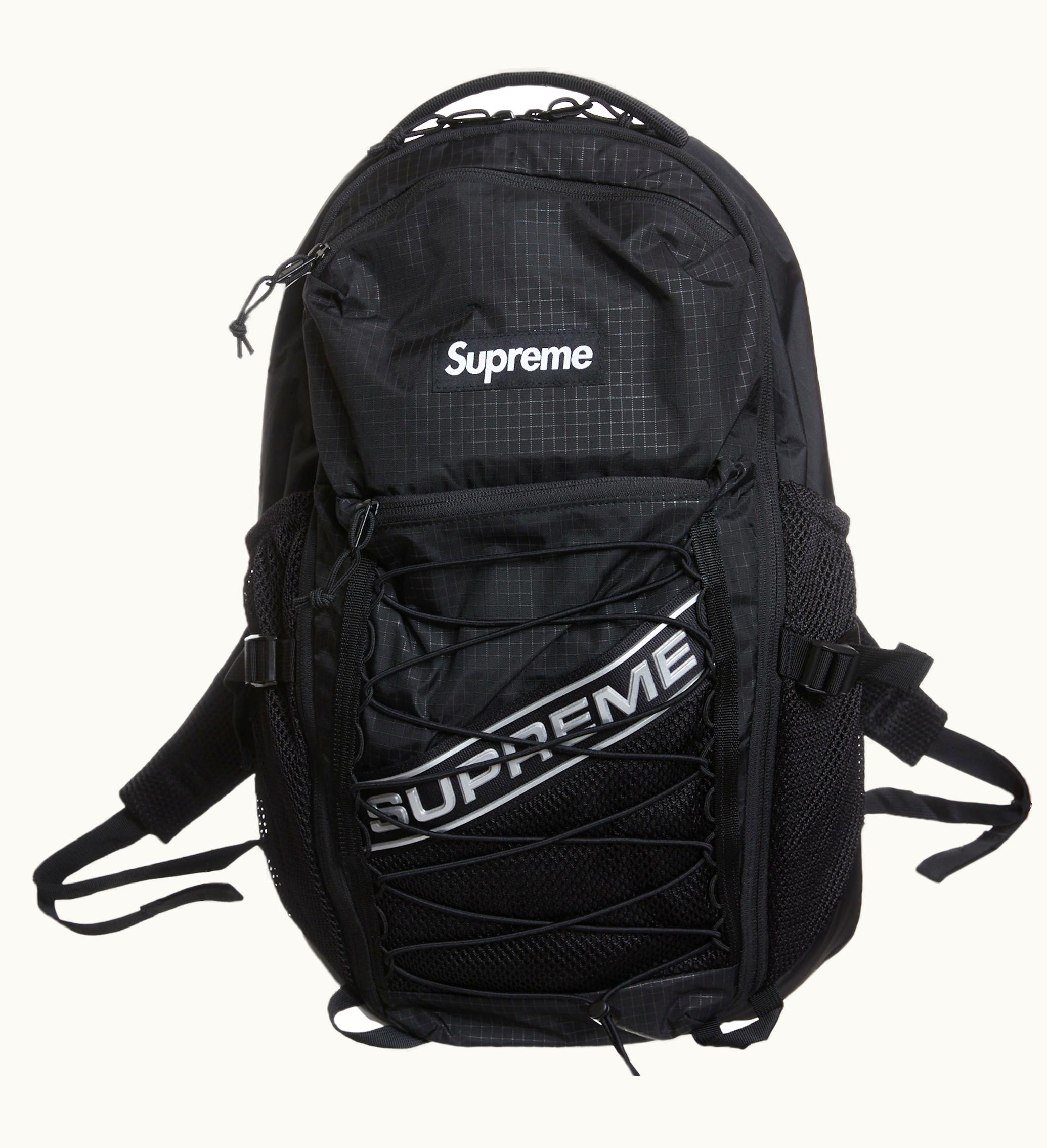 Supreme Supreme Logo Backpack Black