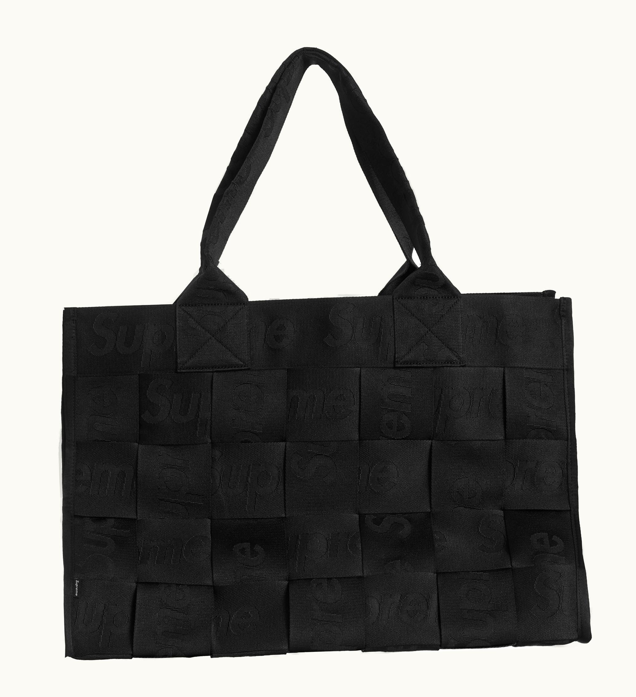 Supreme Supreme Woven Large Tote Bag Black