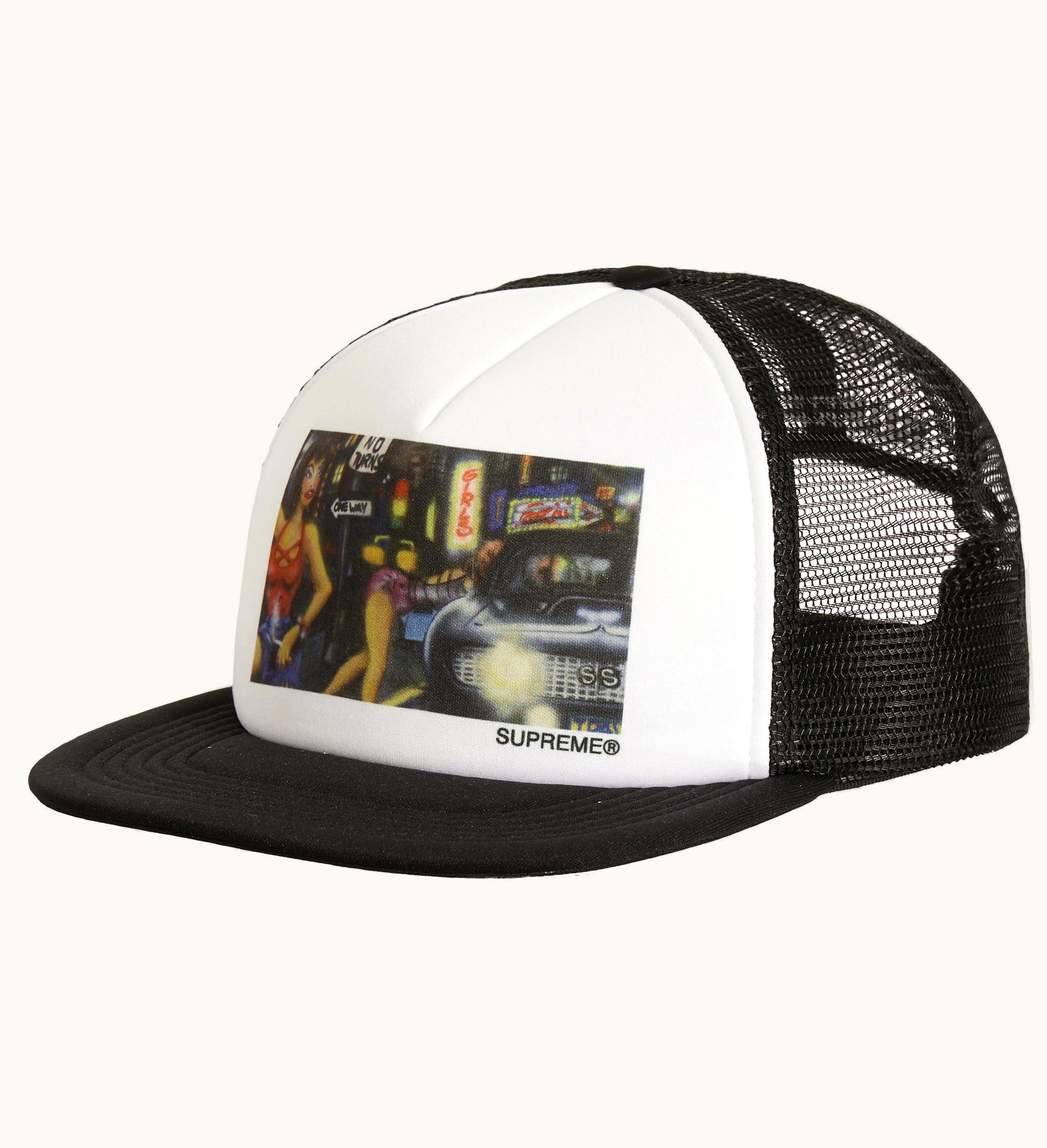 Supreme Supreme Lady Pink Mesh Back 5 Panel Black