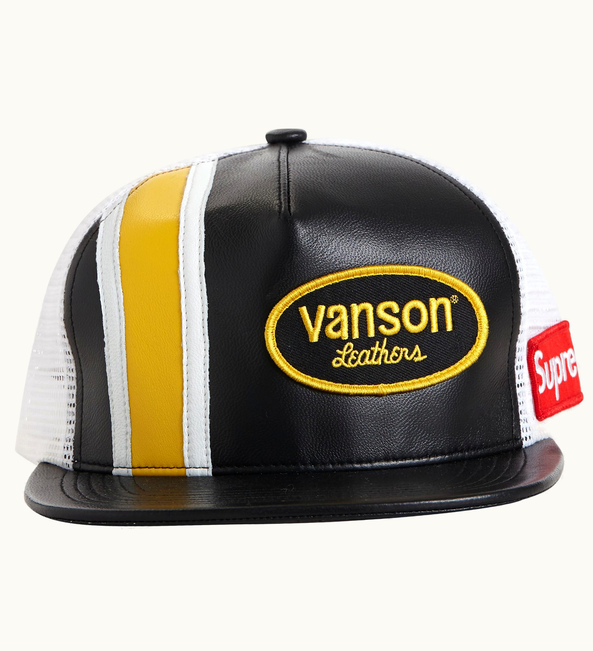 Supreme Supreme Vanson Leathers Mesh Back 5 Panel Black