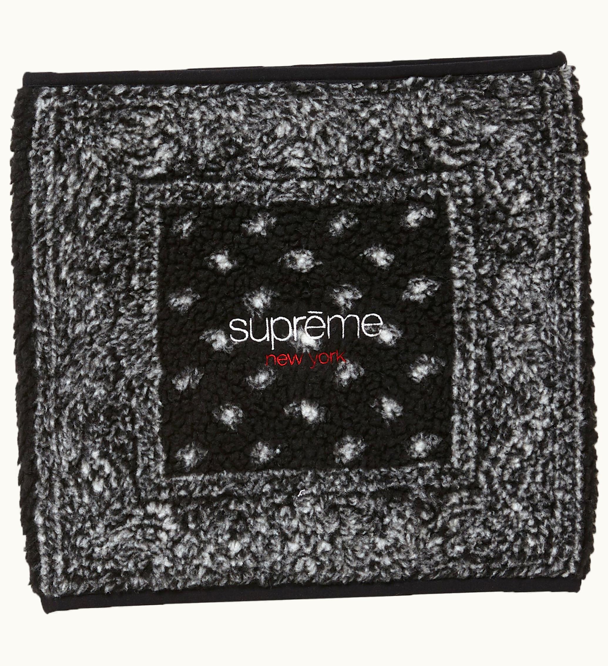 Supreme Supreme Bandana Fleece Neck Gaiter Black