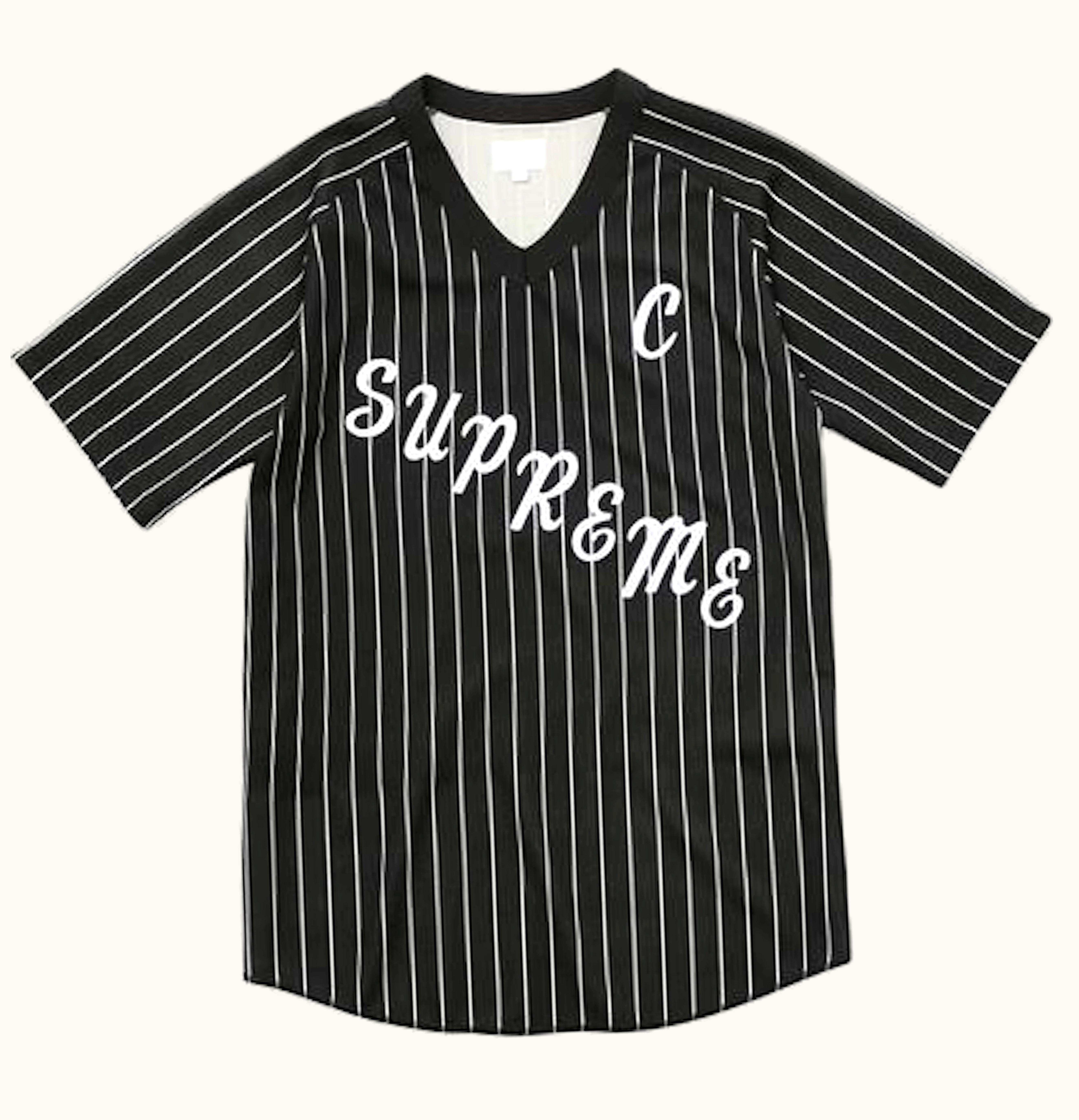 Supreme Supreme Ad Baseball Jersey Black