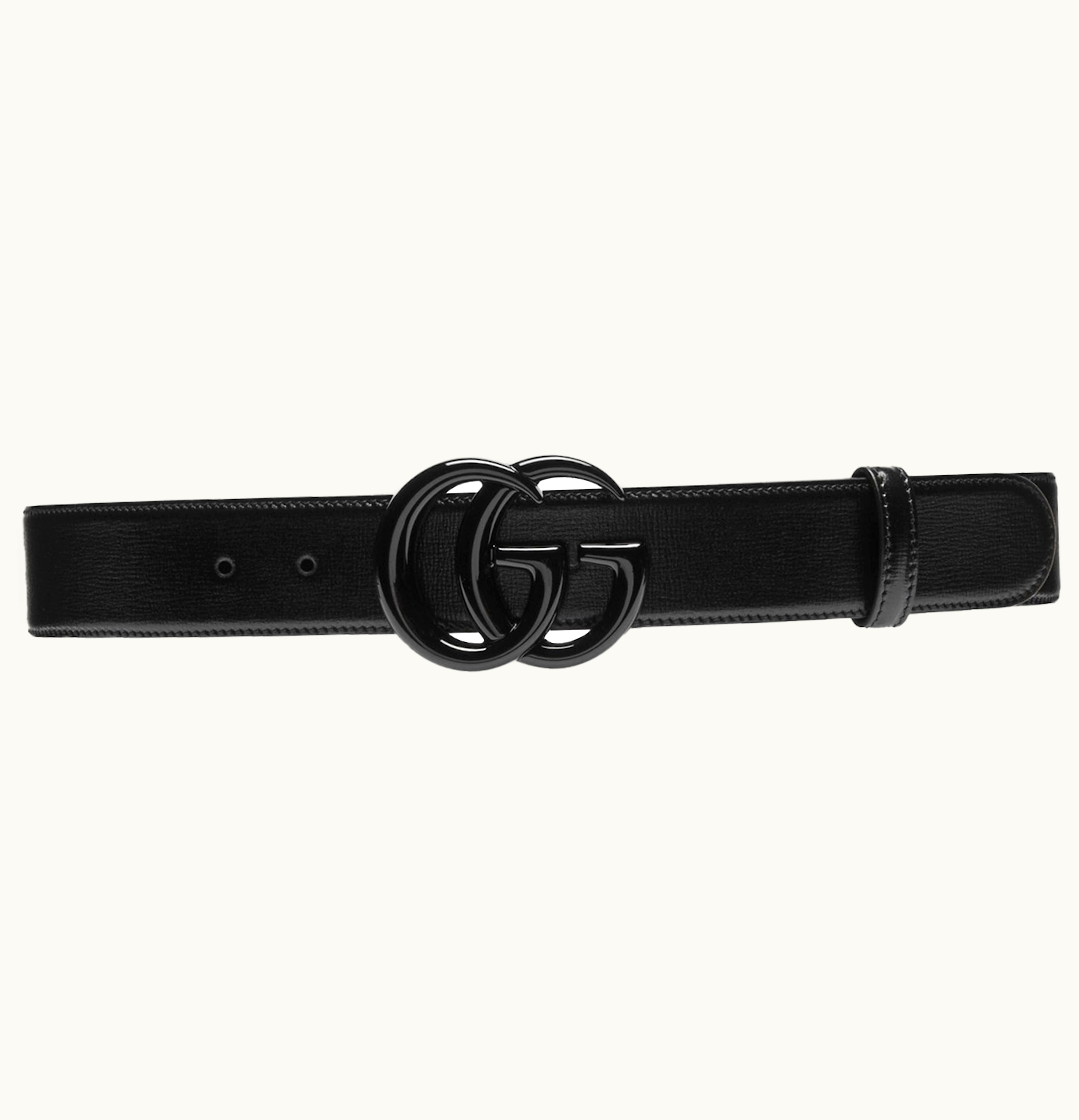 Gucci Gucci GG Marmont Wide Belt GG Supreme Diagonal Matelasse Black