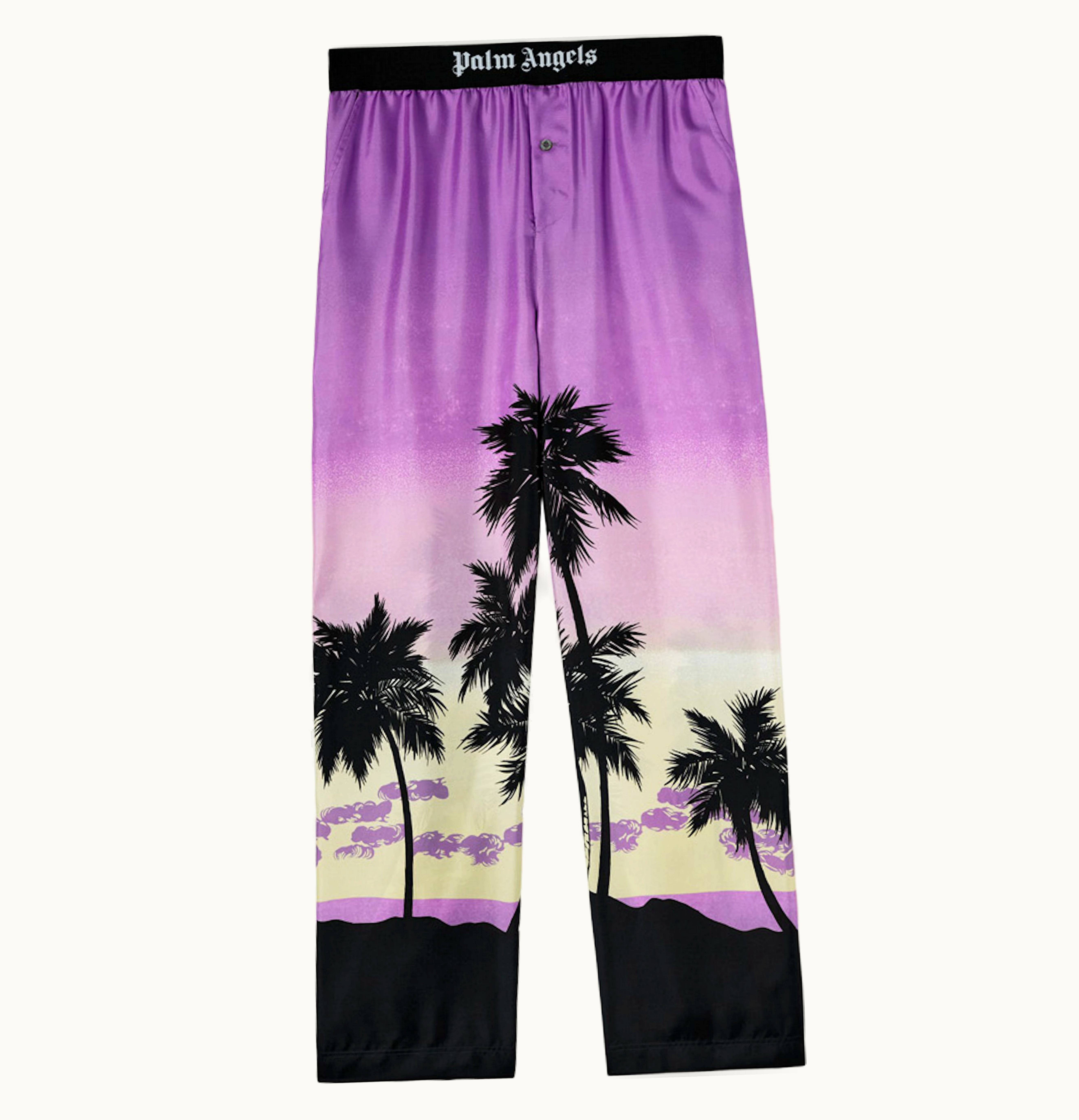 Palm Angels Palm Angels Sunset Pajama Pants Purple Black