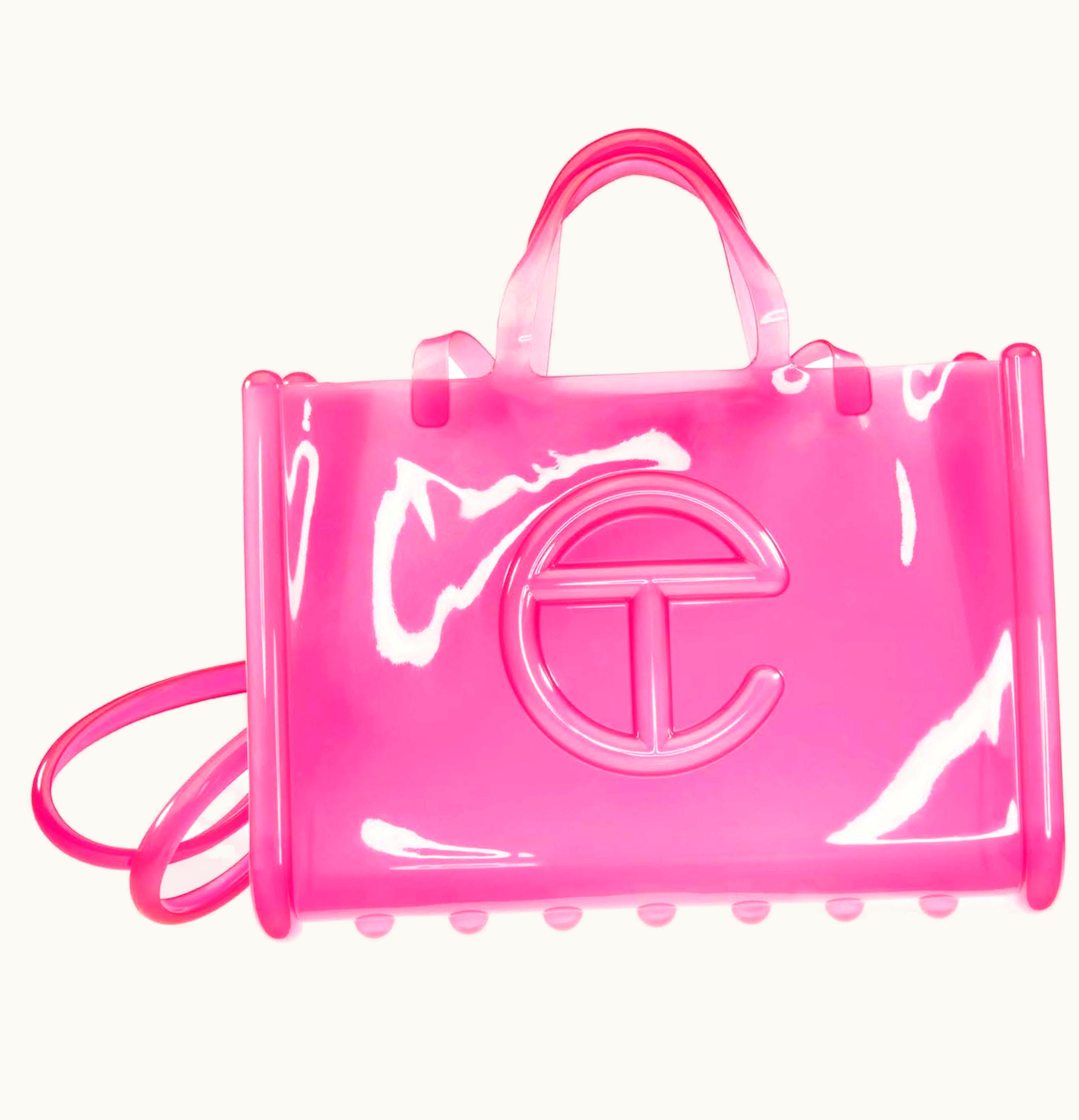 Telfar Telfar X Melissa Medium Jelly Shopper Clear Pink