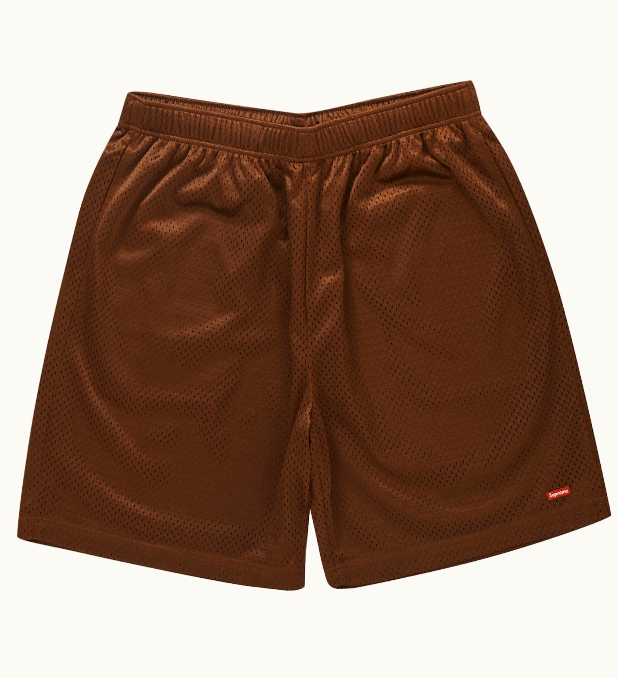 Supreme Supreme Small Box Baggy Mesh Short Brown