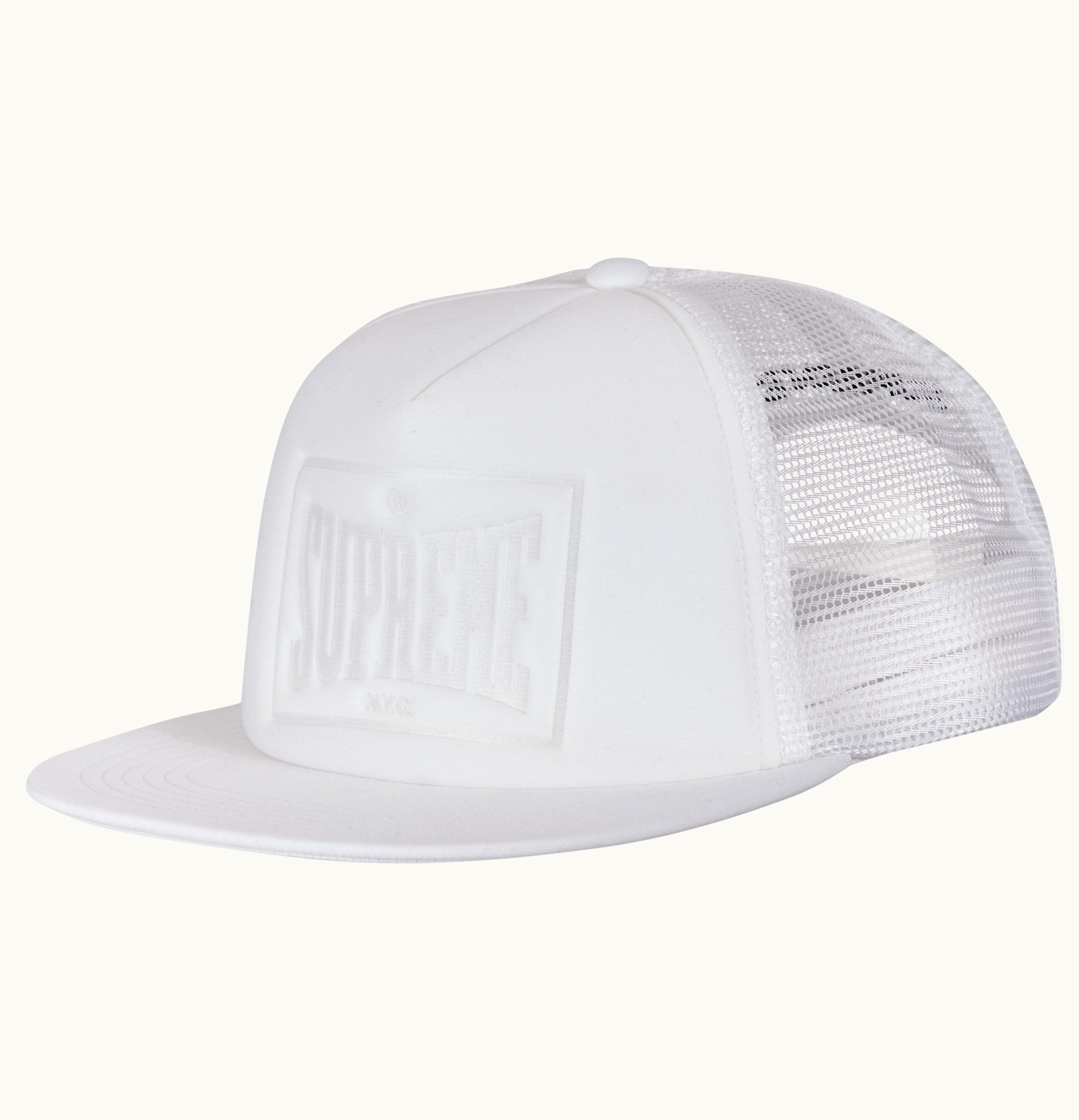 Supreme Supreme Stamped Mesh Back 5 Panel White