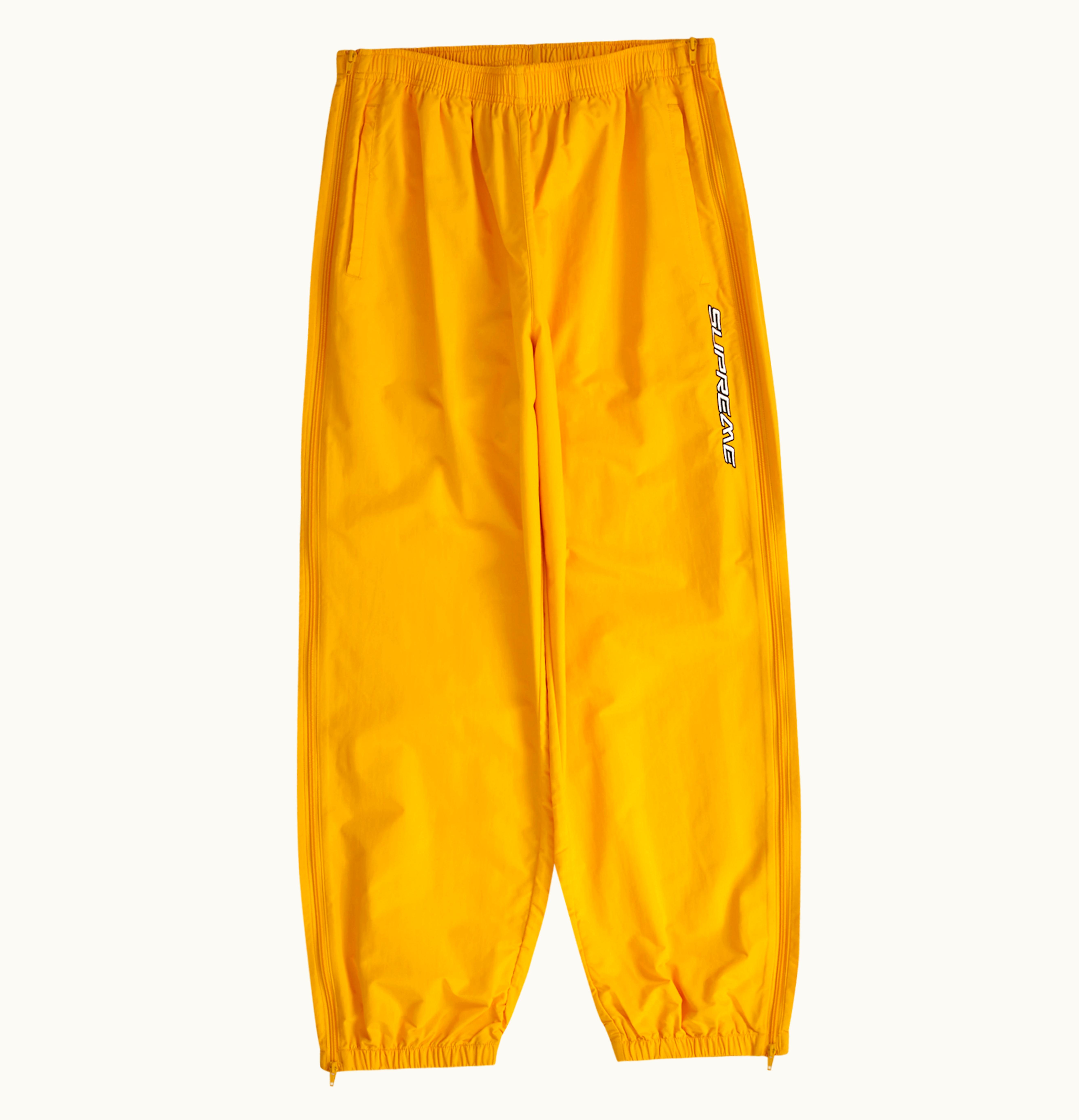 Supreme Supreme Full Zip Baggy Warm Up Pant Yellow