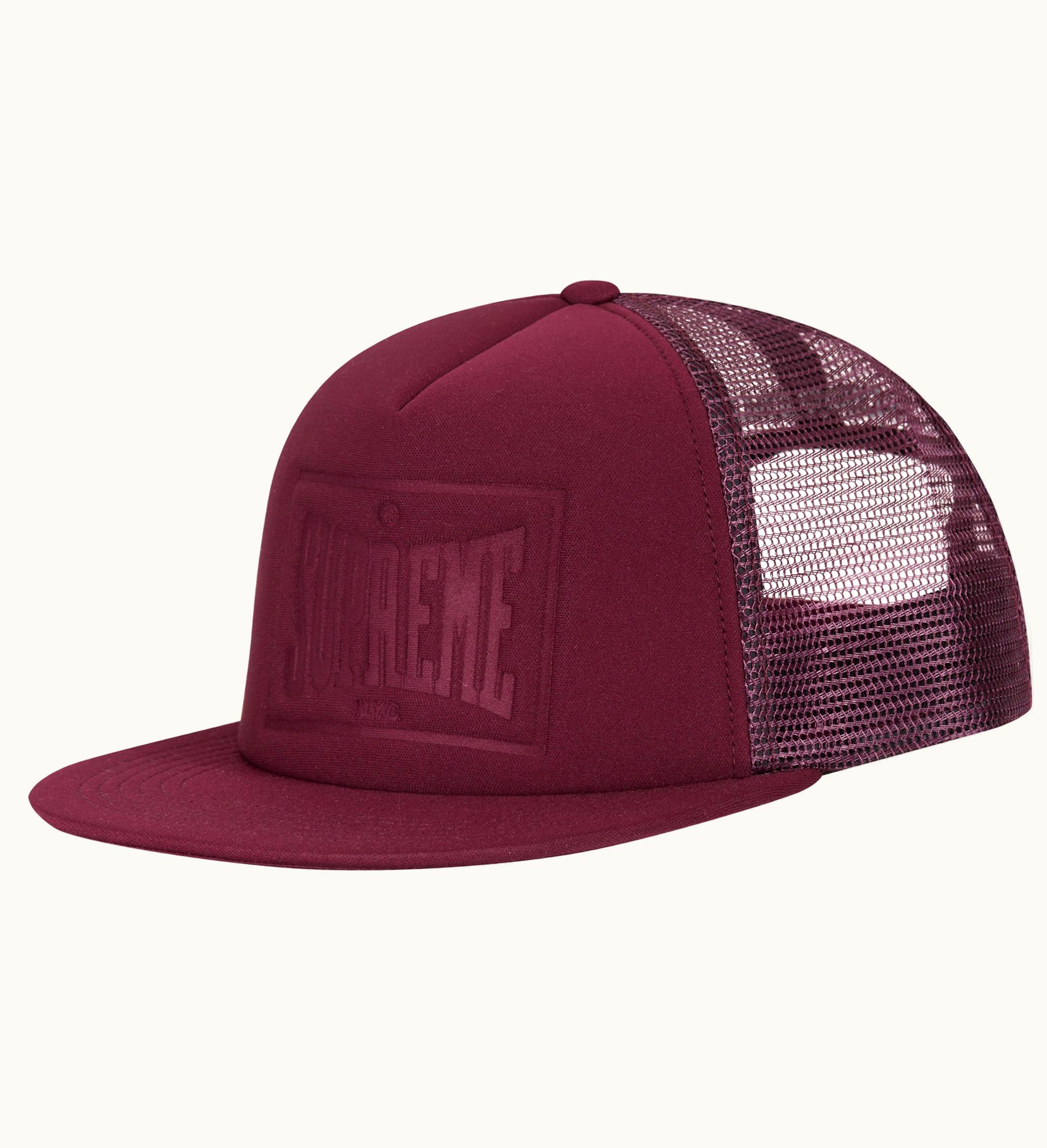 Supreme Supreme Stamped Mesh Back 5 Panel Maroon