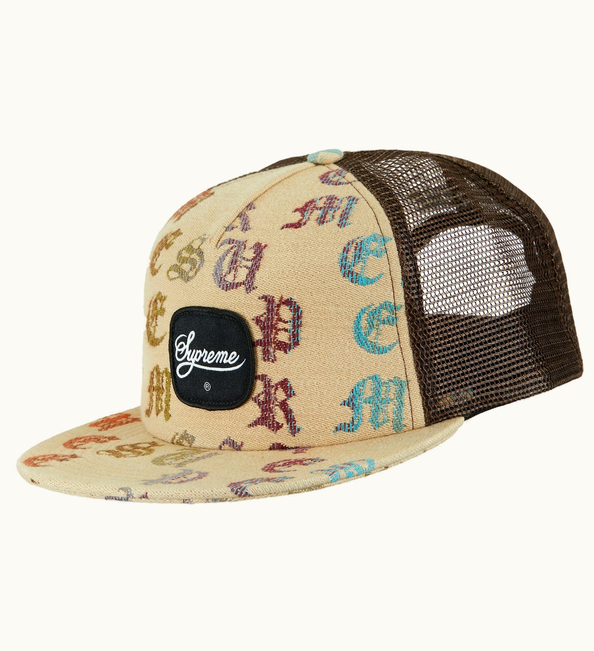 Supreme Supreme Gradient Jacquard Denim Mesh Back 5 Panel Tan
