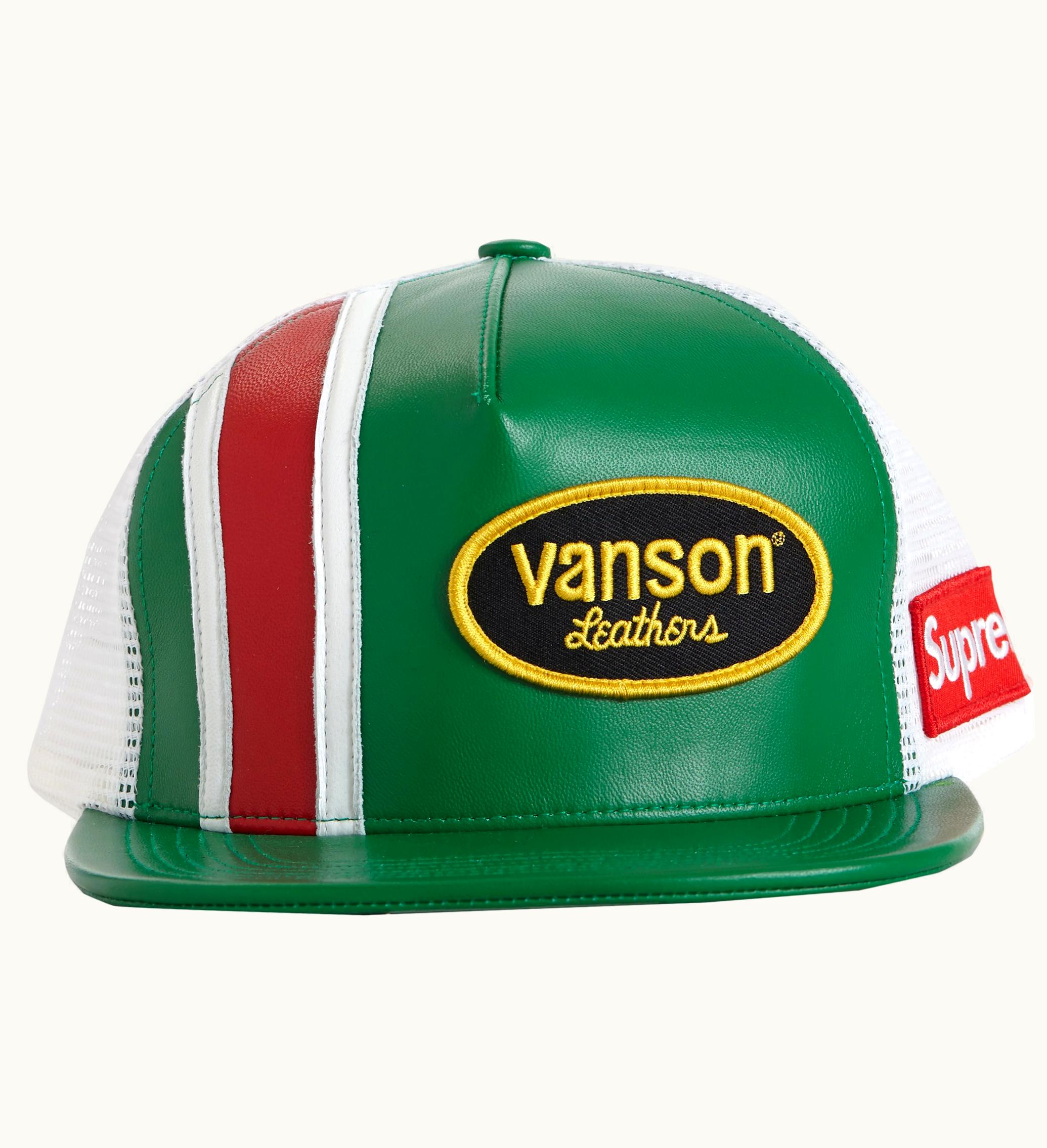 Supreme Supreme Vanson Leathers Mesh Back 5 Panel Green