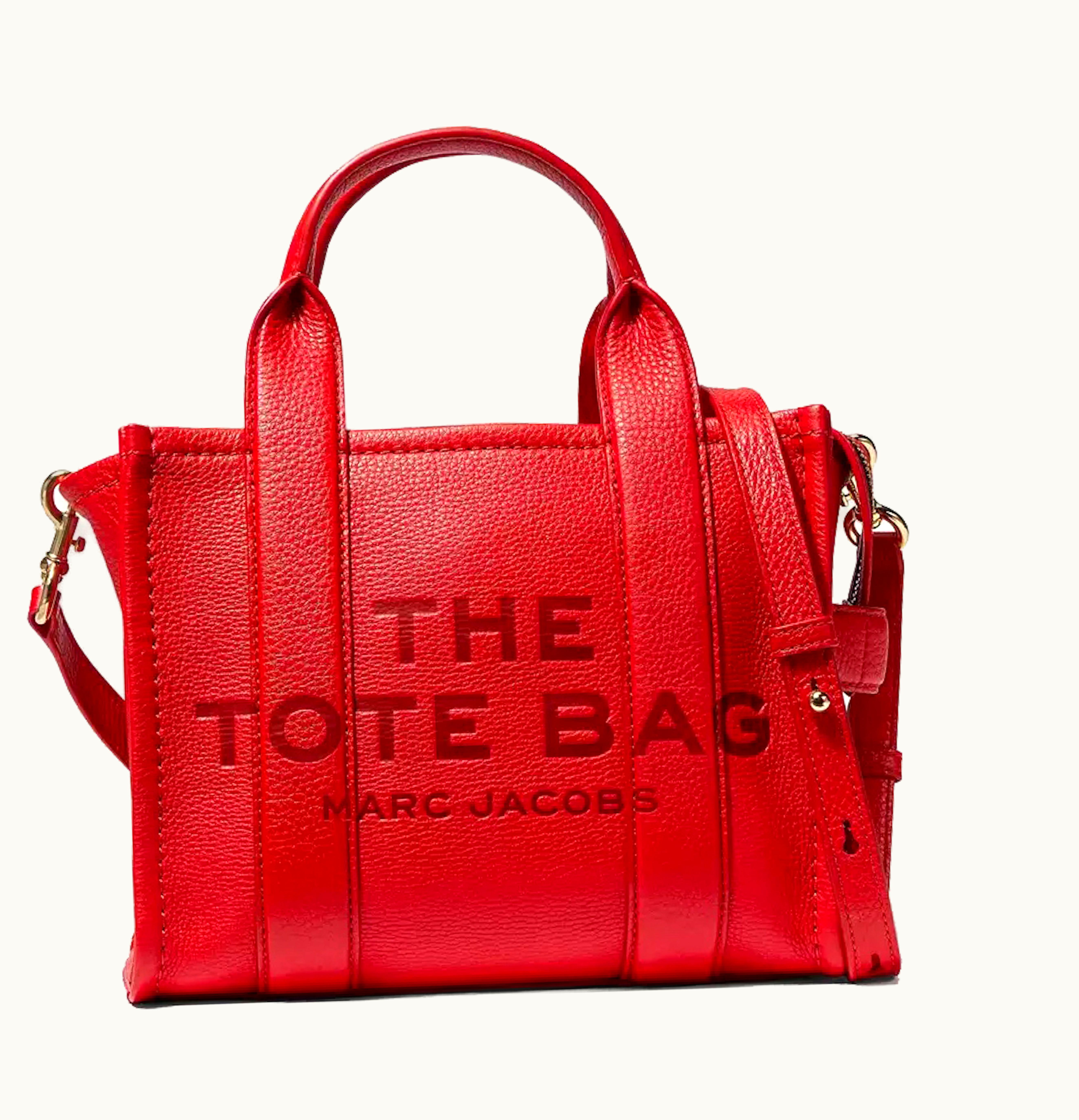 Marc Jacobs The Marc Jacobs The Leather Tote Bag Mini True Red