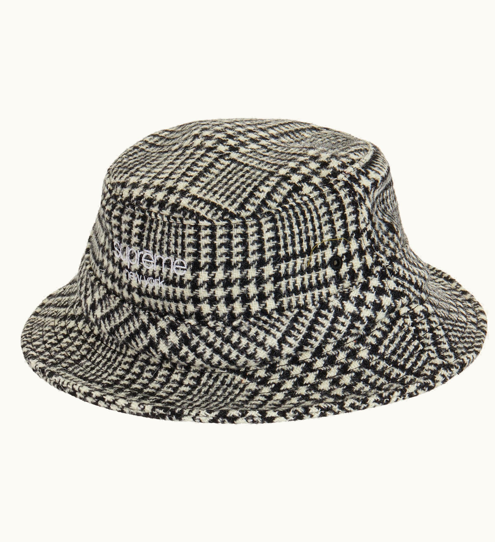 Supreme Supreme Harris Tweed Classic Logo Crusher Black Multi