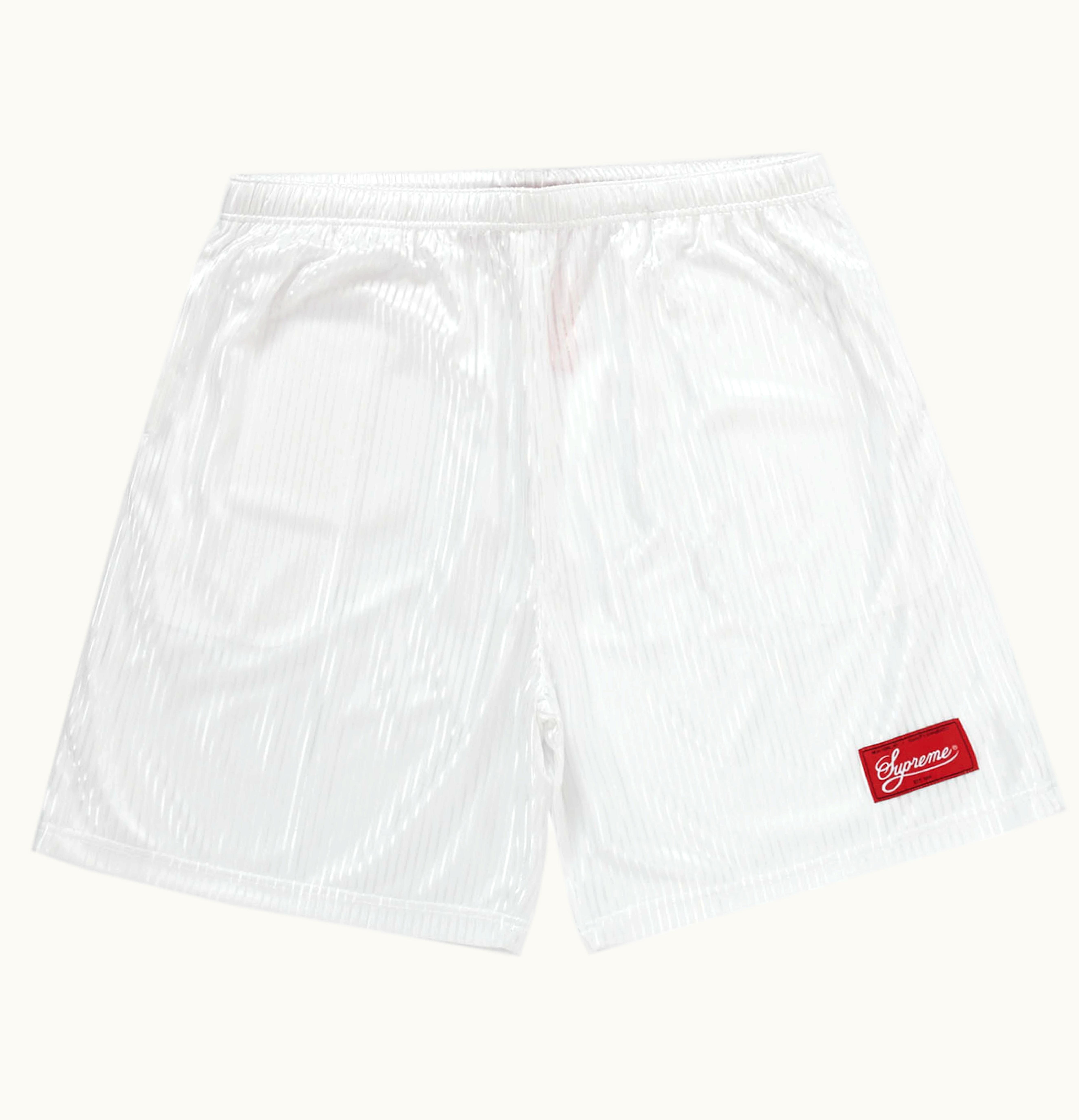 Supreme Supreme Gradient Mesh Stripe Short White