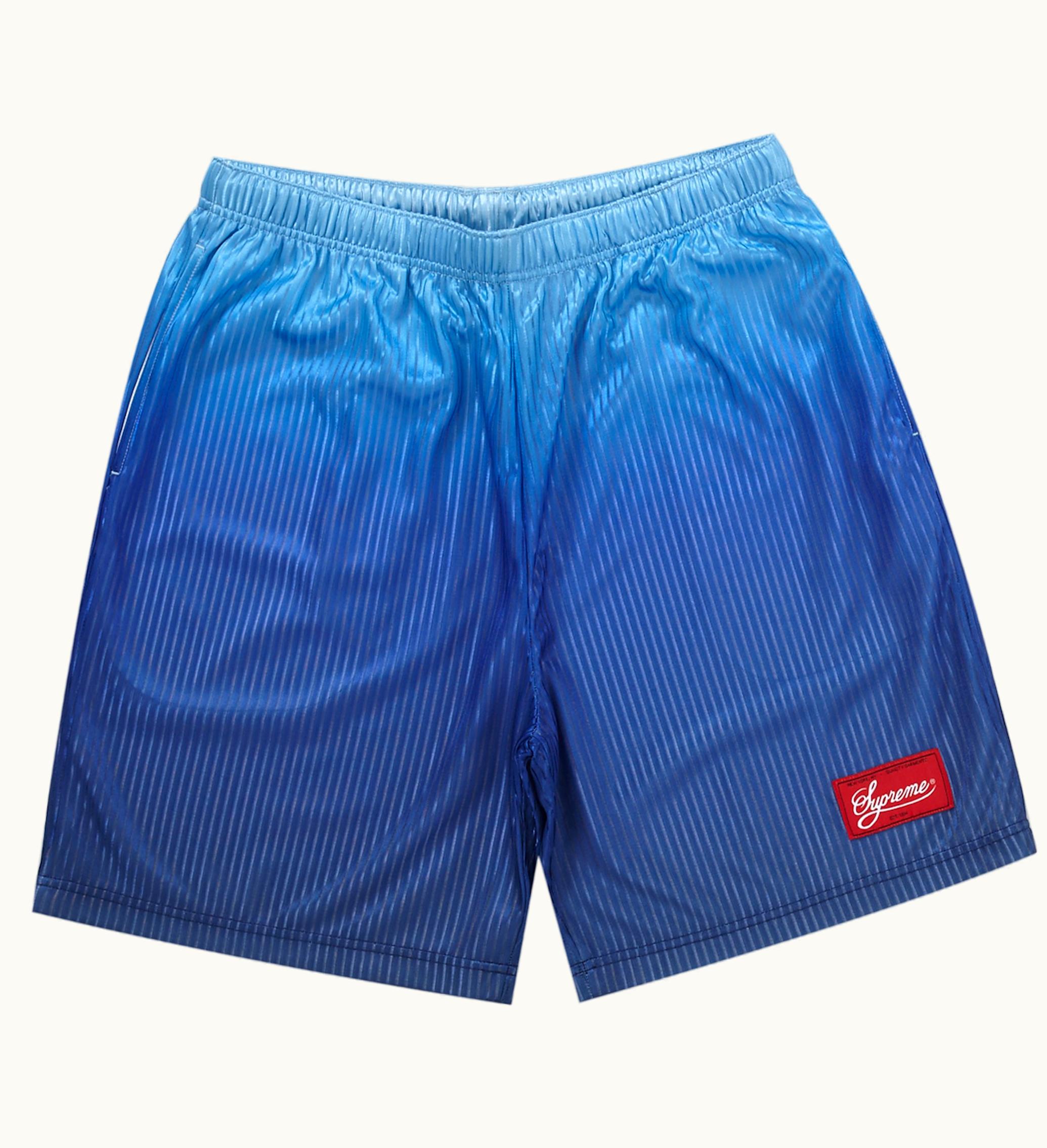 Supreme Supreme Gradient Mesh Stripe Short Royal