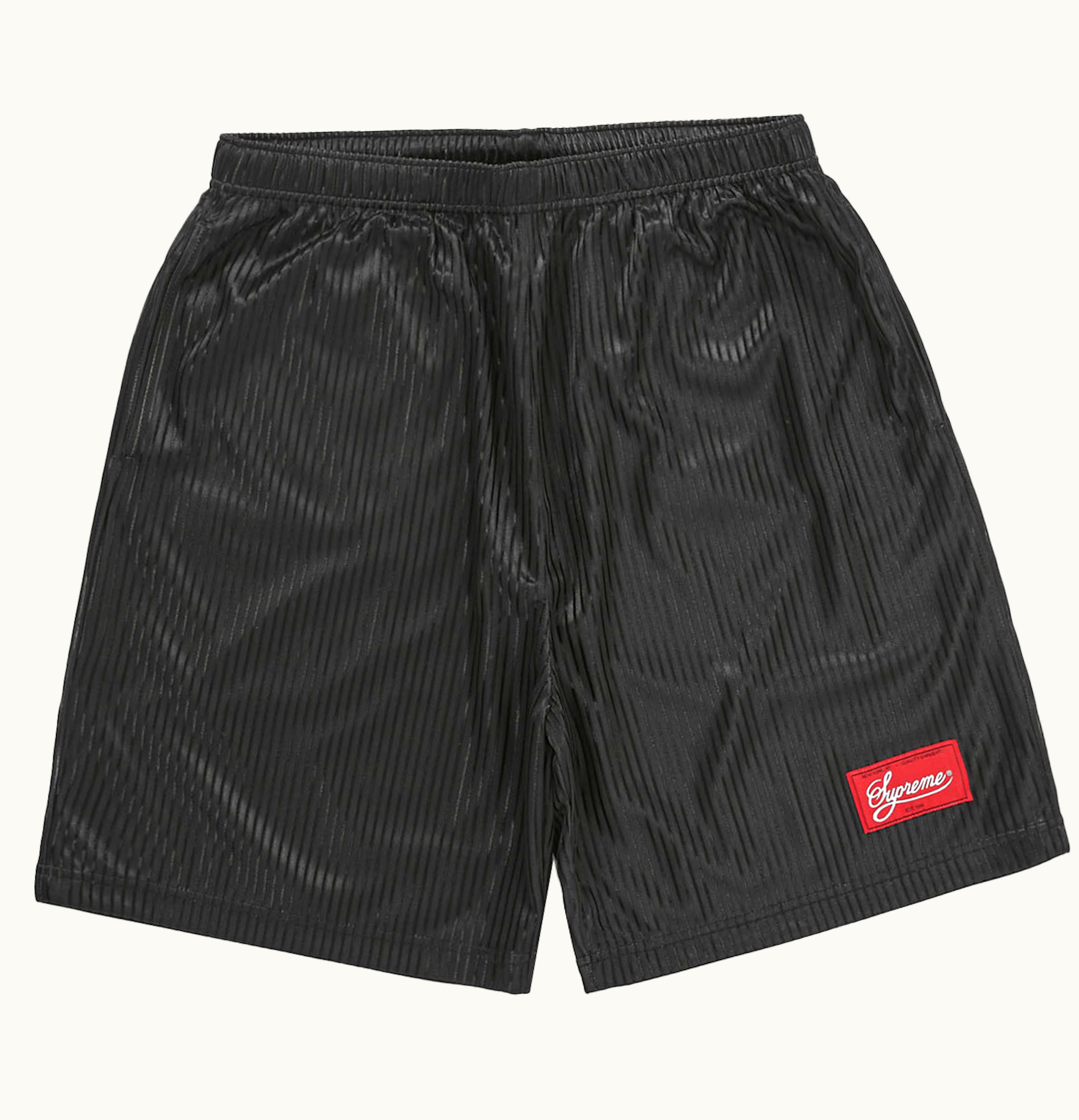 Supreme Supreme Gradient Mesh Stripe Short Black