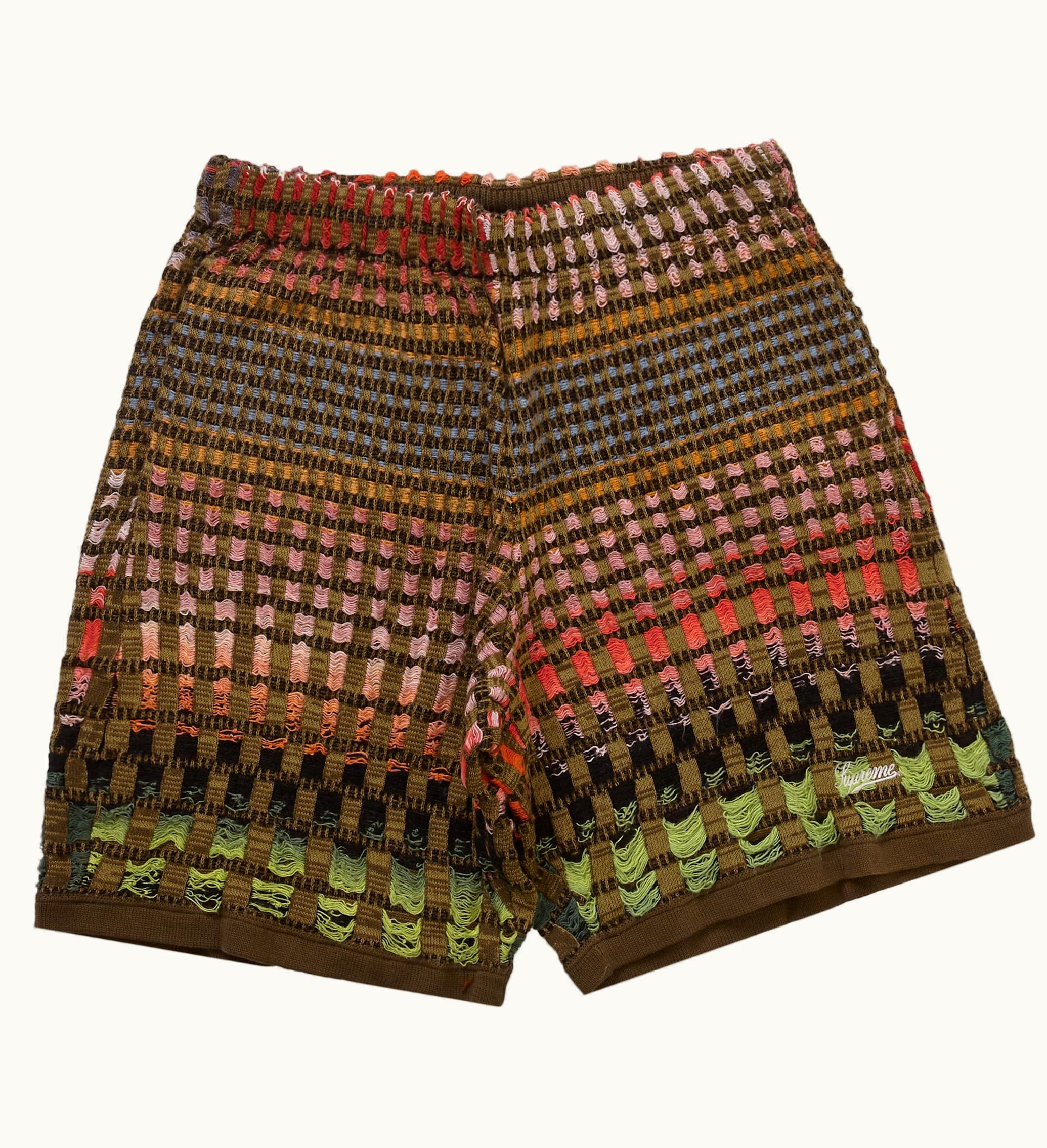 Supreme Supreme Gradient Grid Knit Short Brown