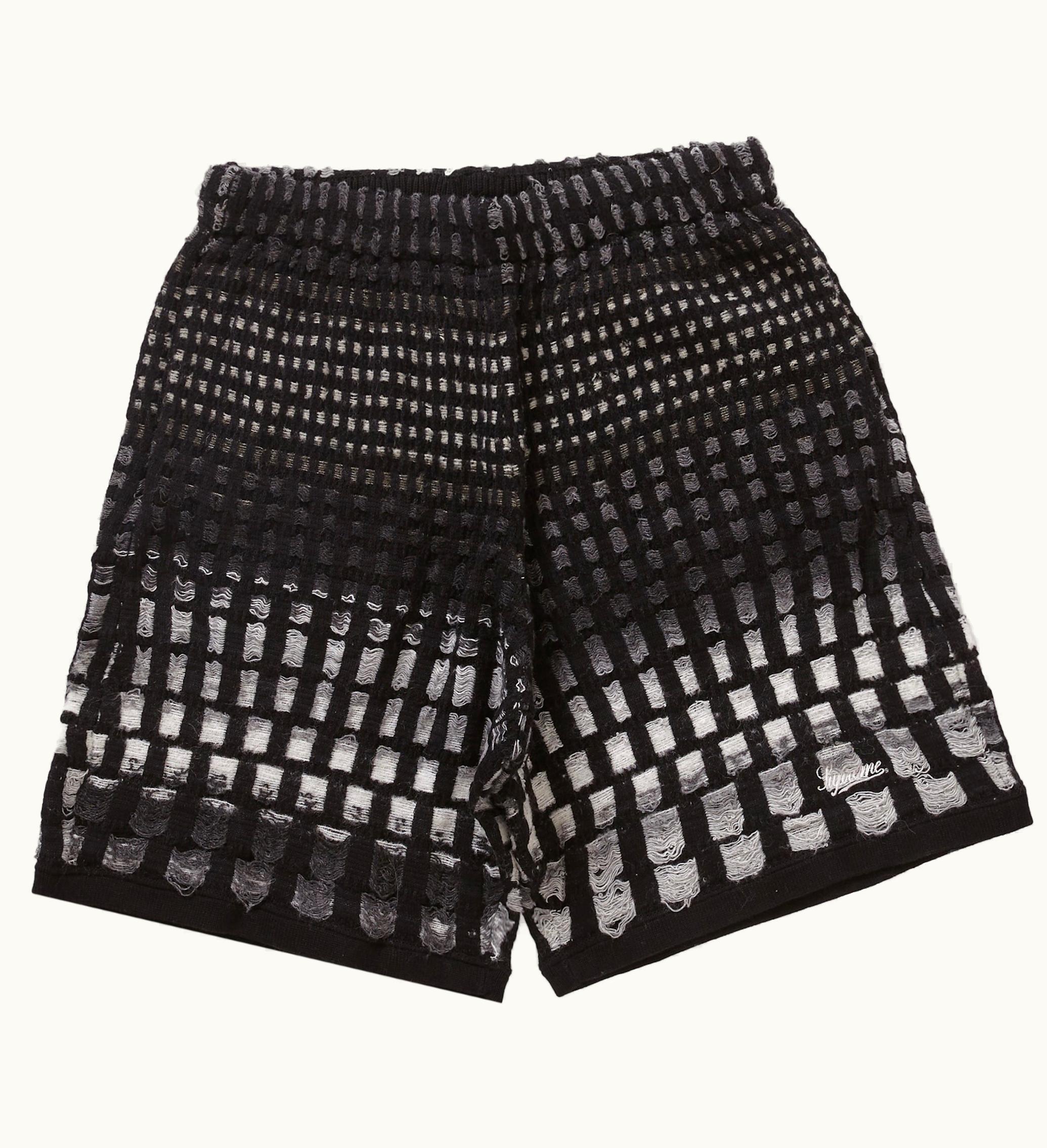 Supreme Supreme Gradient Grid Knit Short Black