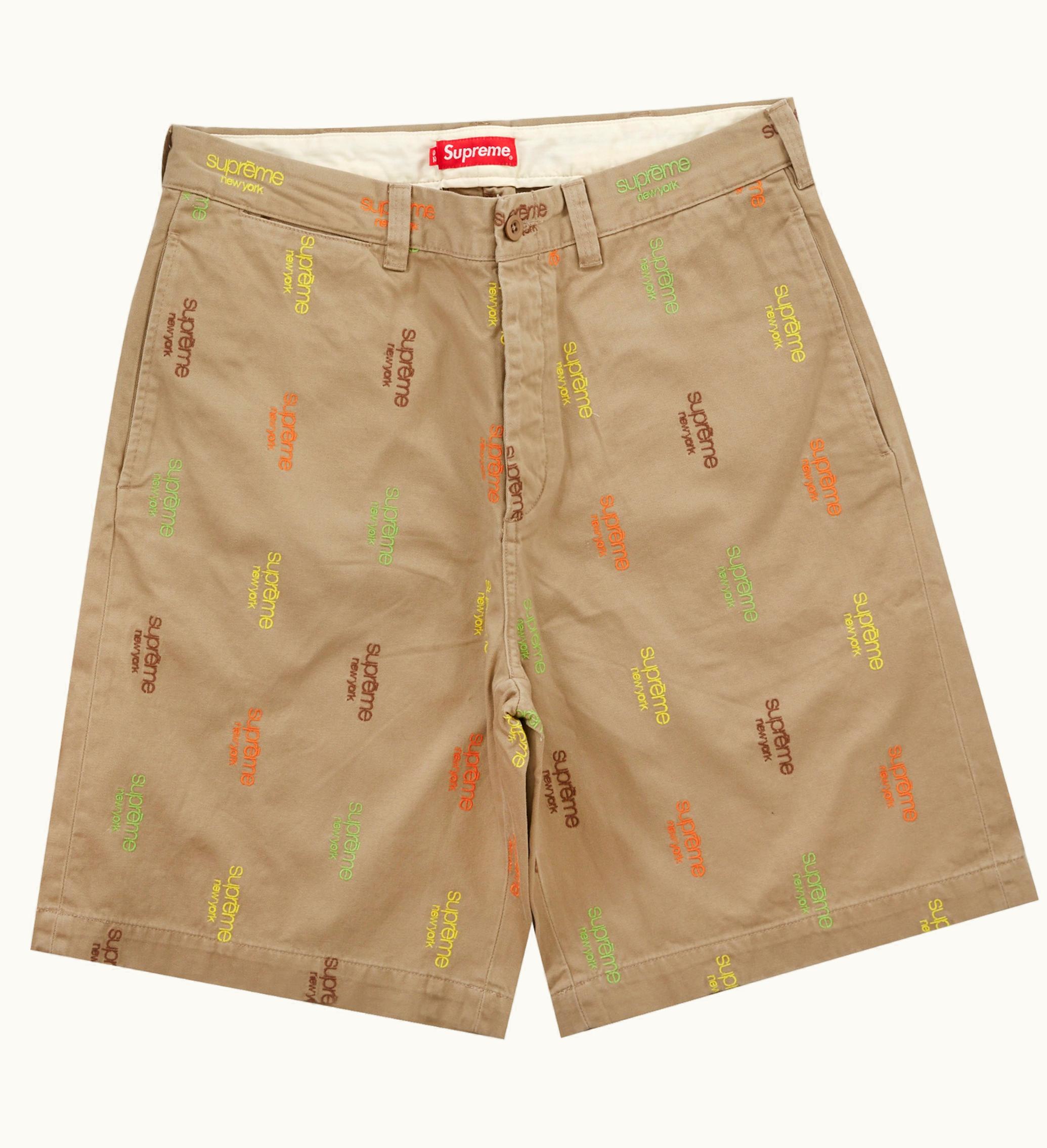 Supreme Supreme Classic Logo Chino Short Tan