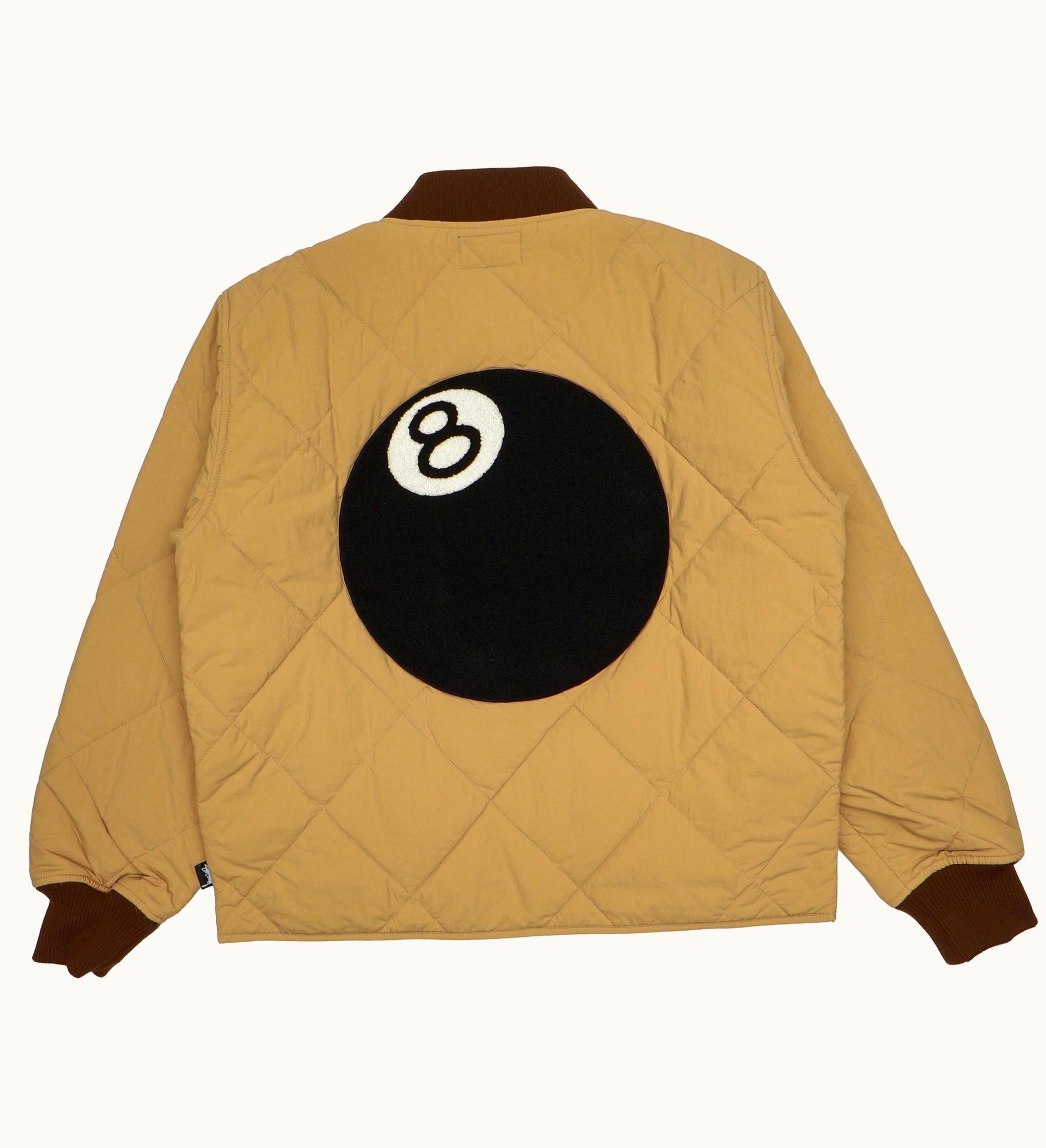Stussy Stussy 8 Ball Quilted Liner Jacket Brown