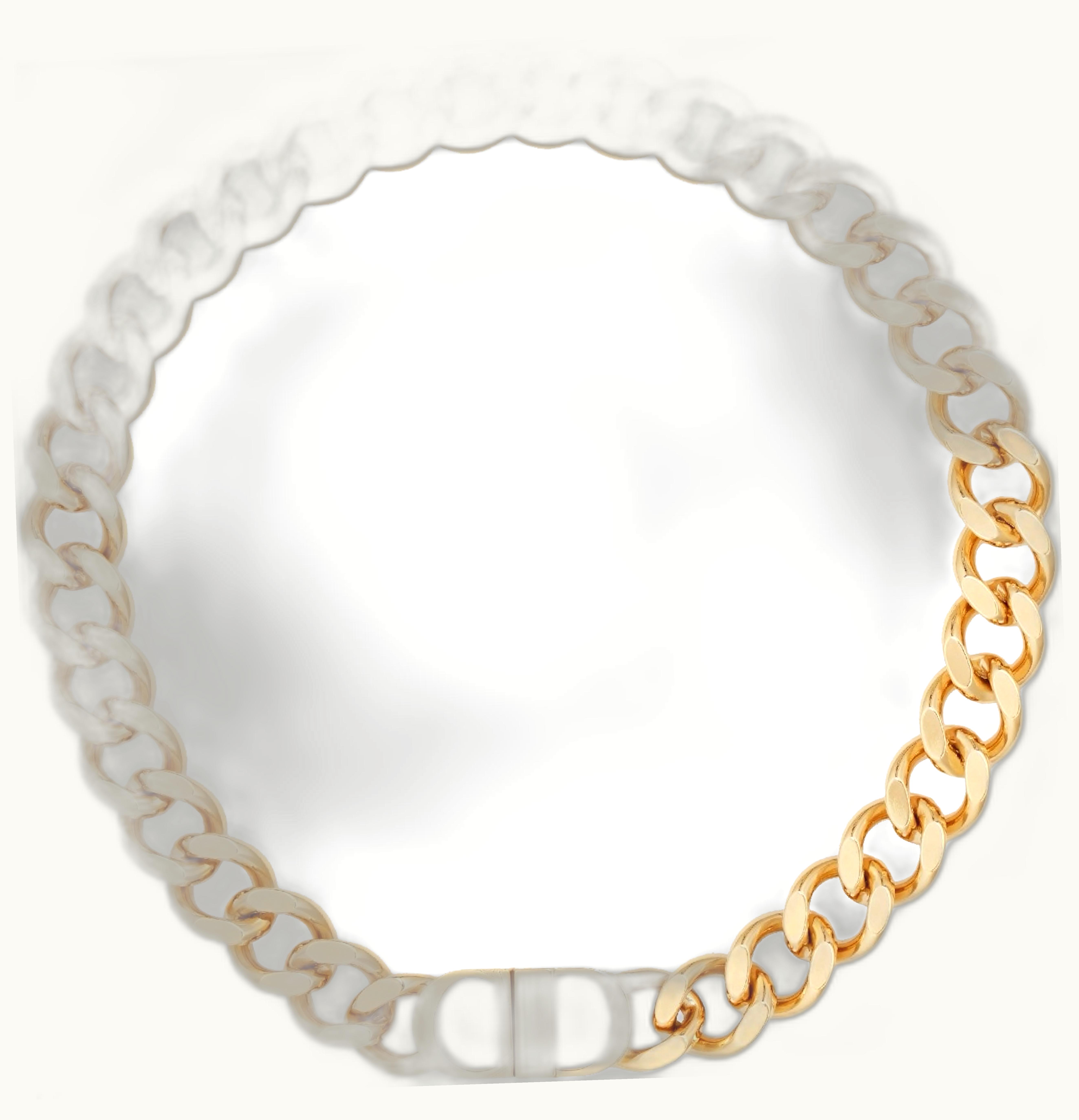 Dior Icon CD Necklace Metal With Gold Finish