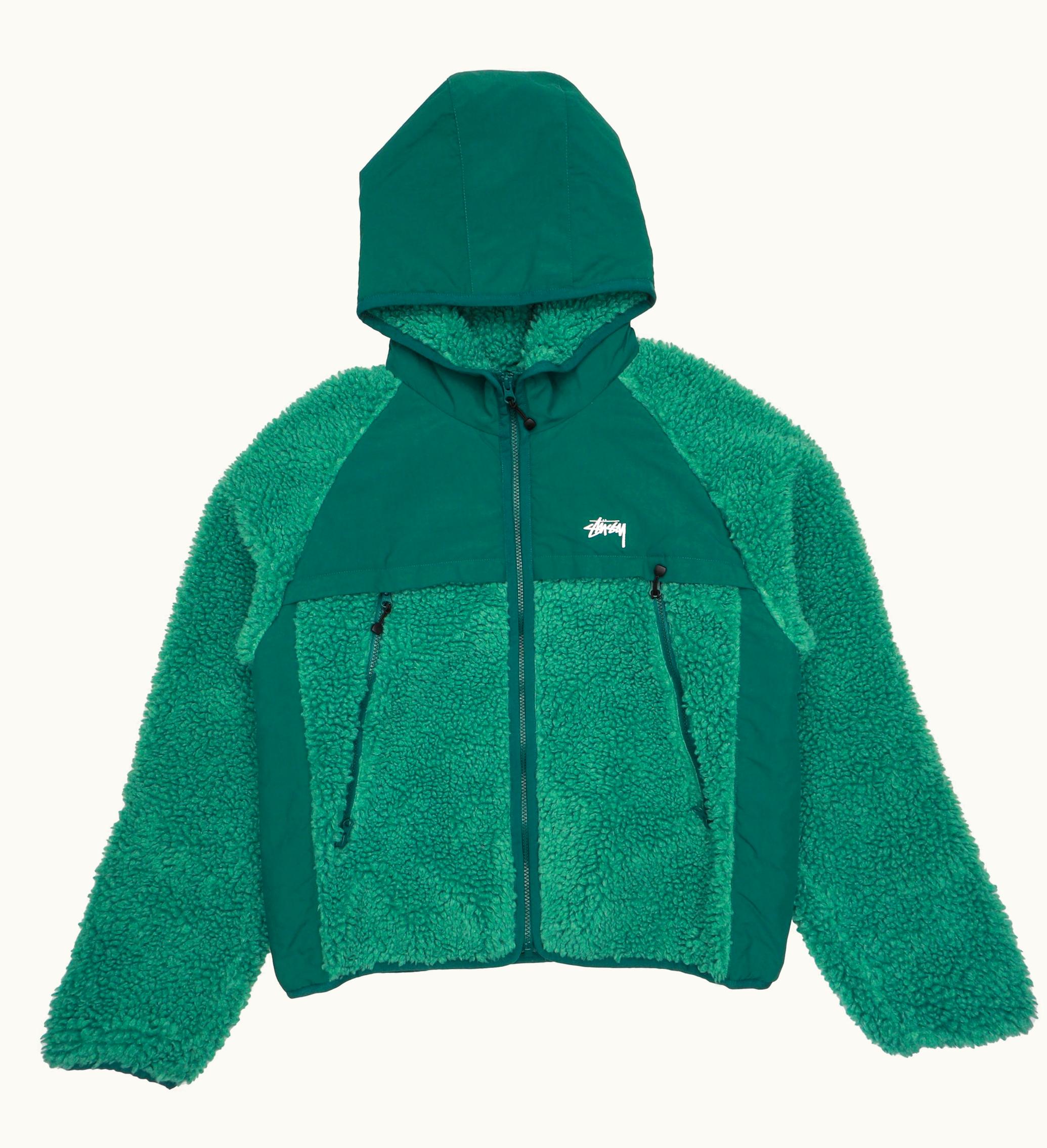 Stussy Stussy Sherpa Paneled Hooded Jacket Teal