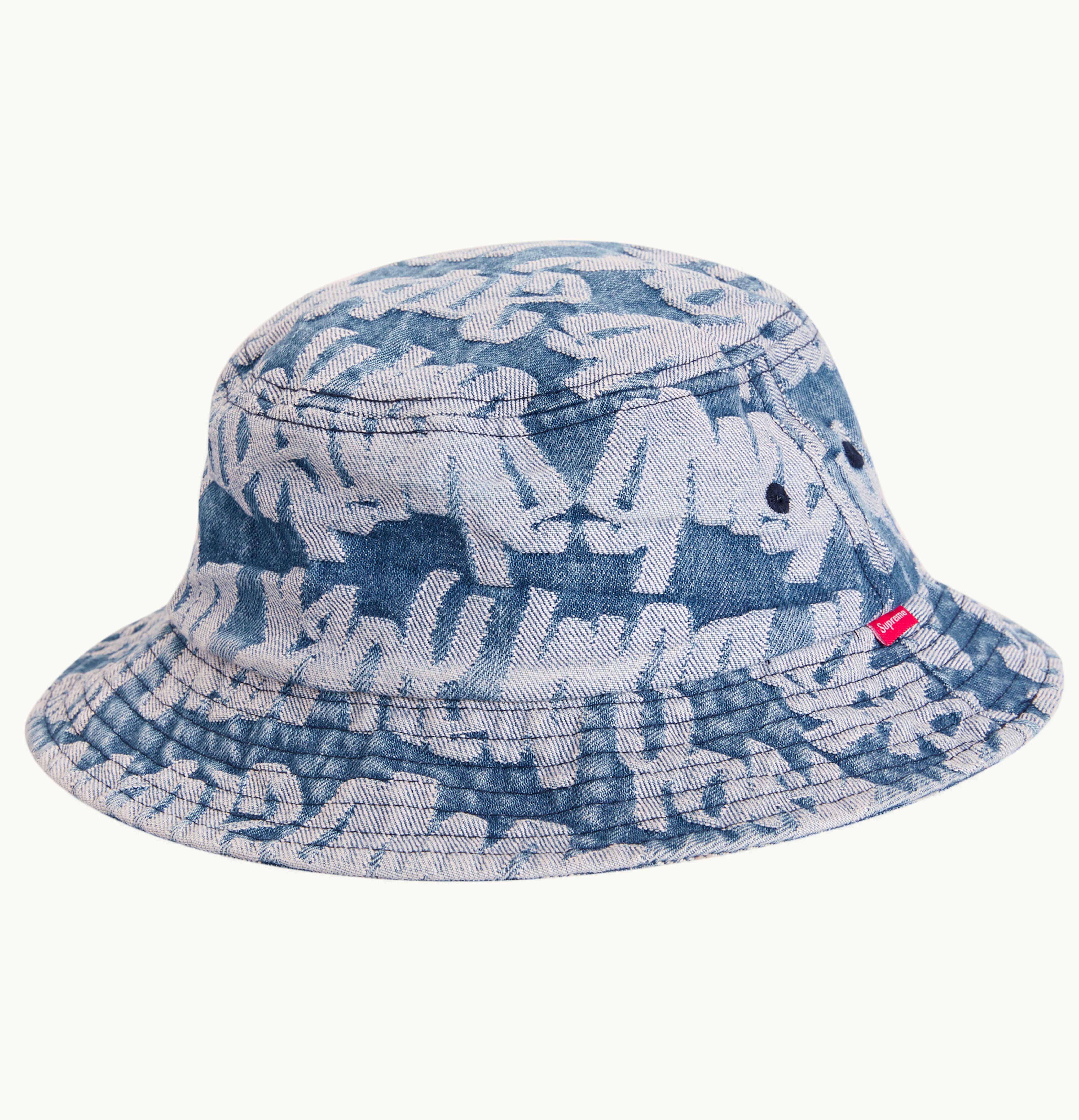 Supreme Supreme Fat Tip Jacquard Denim Crusher Blue